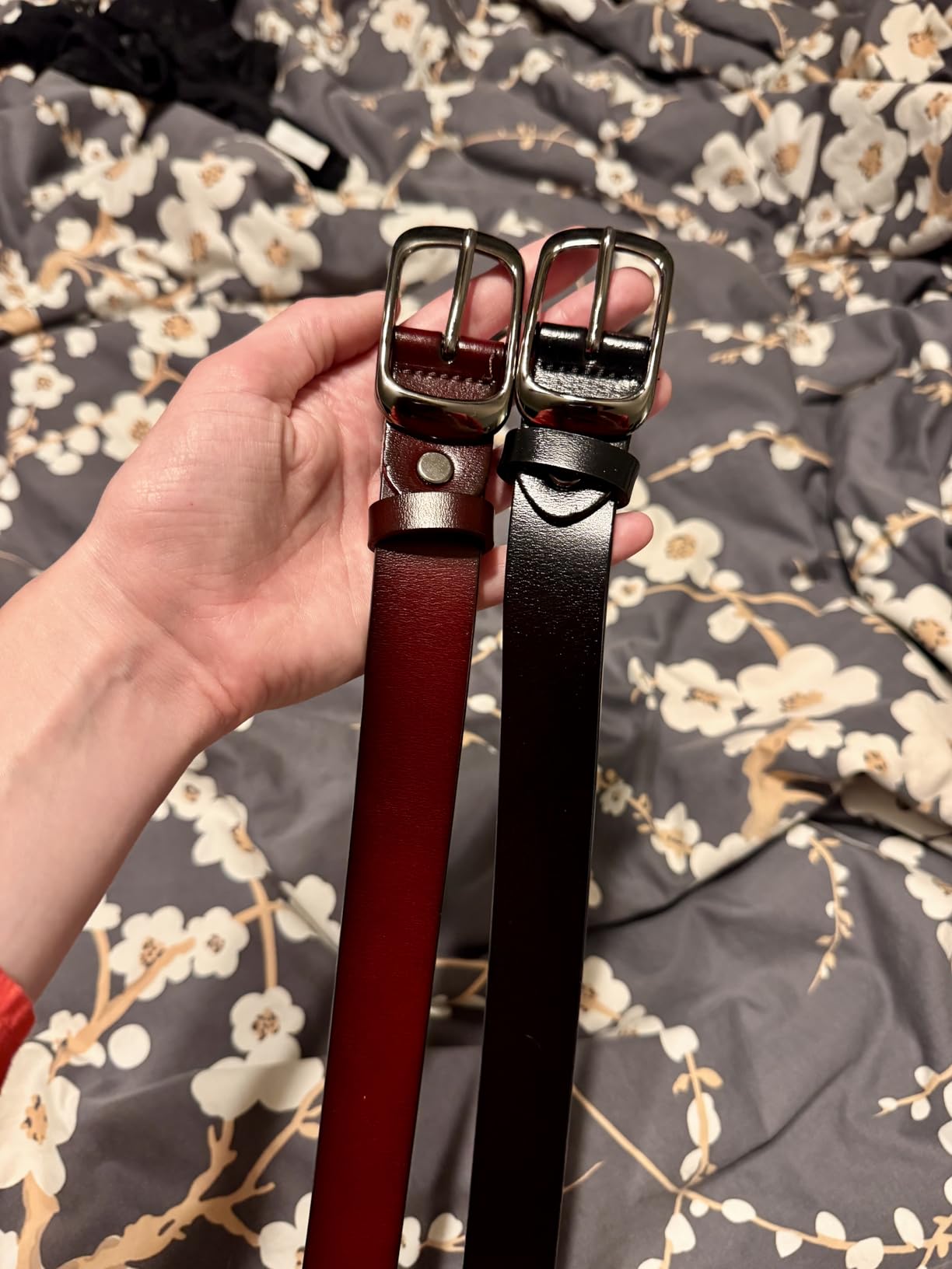 West Leathers Genuine Leather Belts for Women with Classic Pin Buckle customer photo 1
