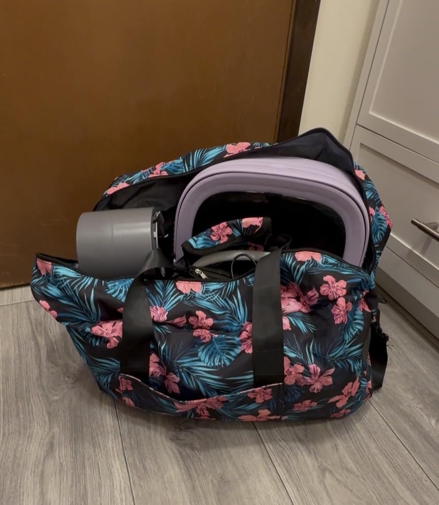 F.FETIVIN Weekender Bag Carry On Travel Duffle Medium Overnight Bag for Women(Purple Paisley) customer photo 1