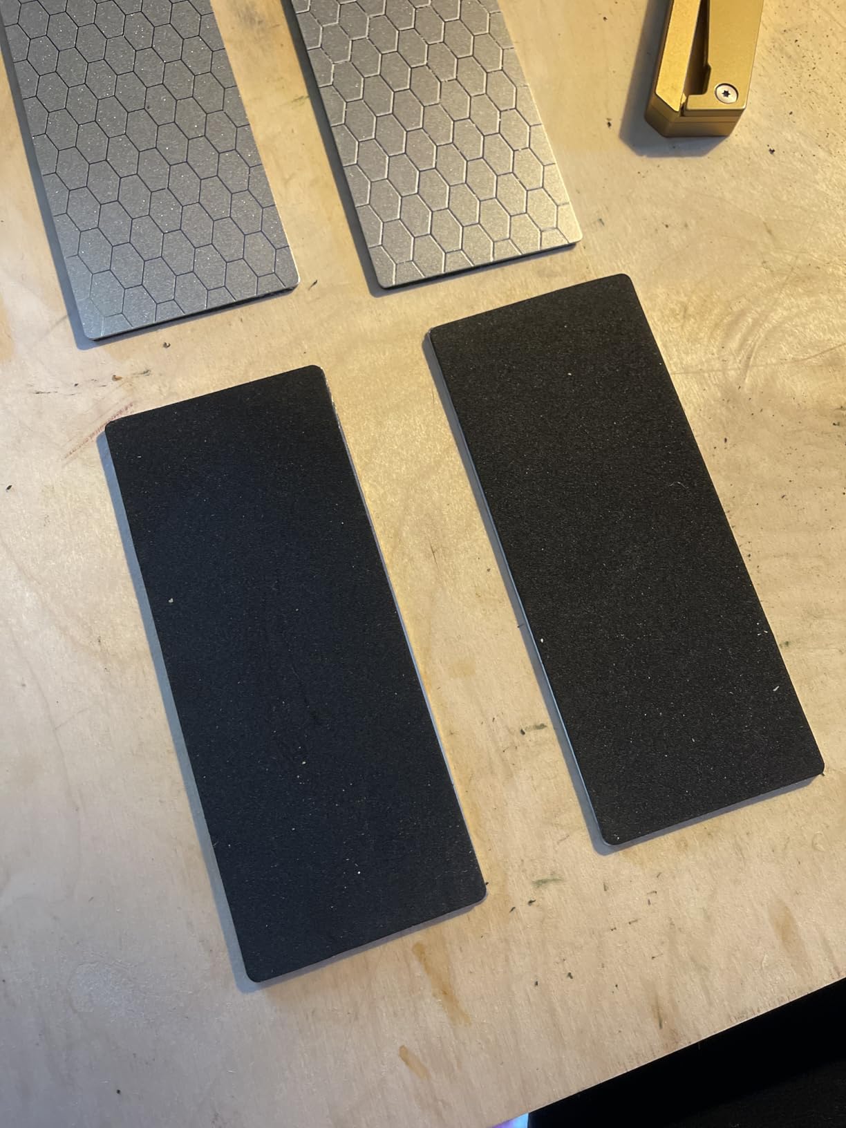 Diamond Sharpening Stone, 5 Pcs Knife Sharpening Stone with Extra Fine/Coarse Plate and Non-slip Base, 400/600/800/1000/1200 Grit customer photo 1