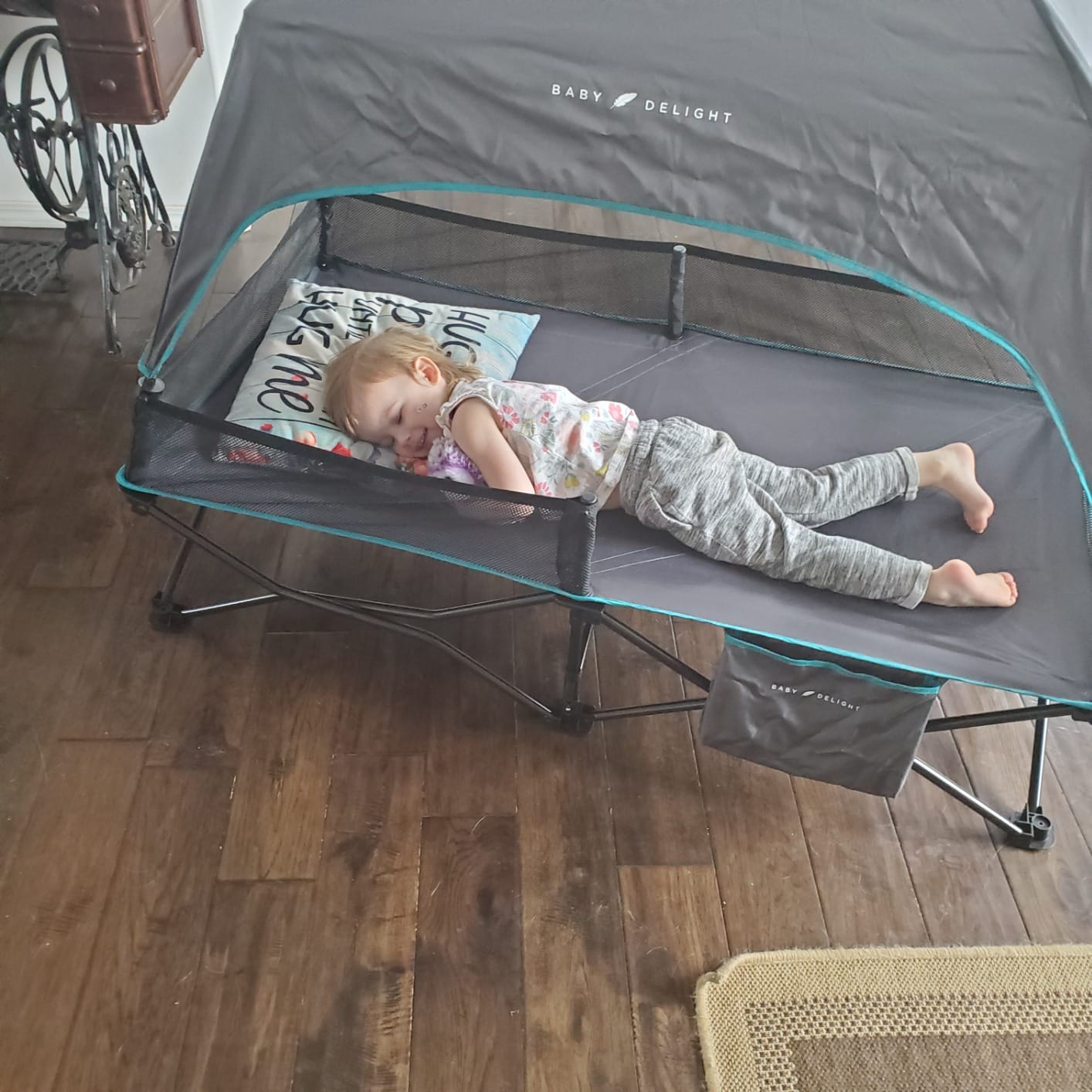 Baby Delight Go with Me Bungalow Deluxe Portable Cot, Grey customer photo 1