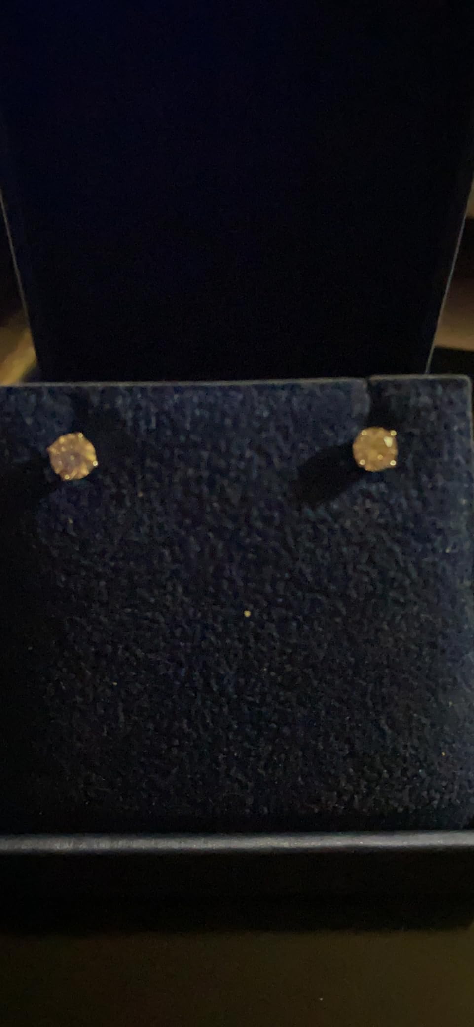 GIA Certified Natural Diamond Stud Earrings 14K Gold Screw Back Studs customer photo 2