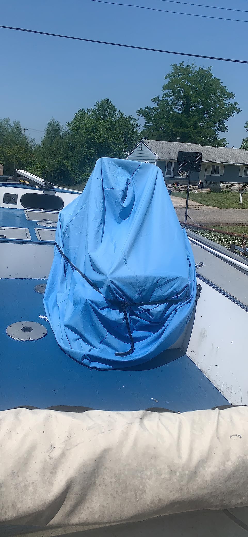Boat Center Console Cover - Heavy Duty 600D Waterproof Marine Cover (Large) customer photo 1