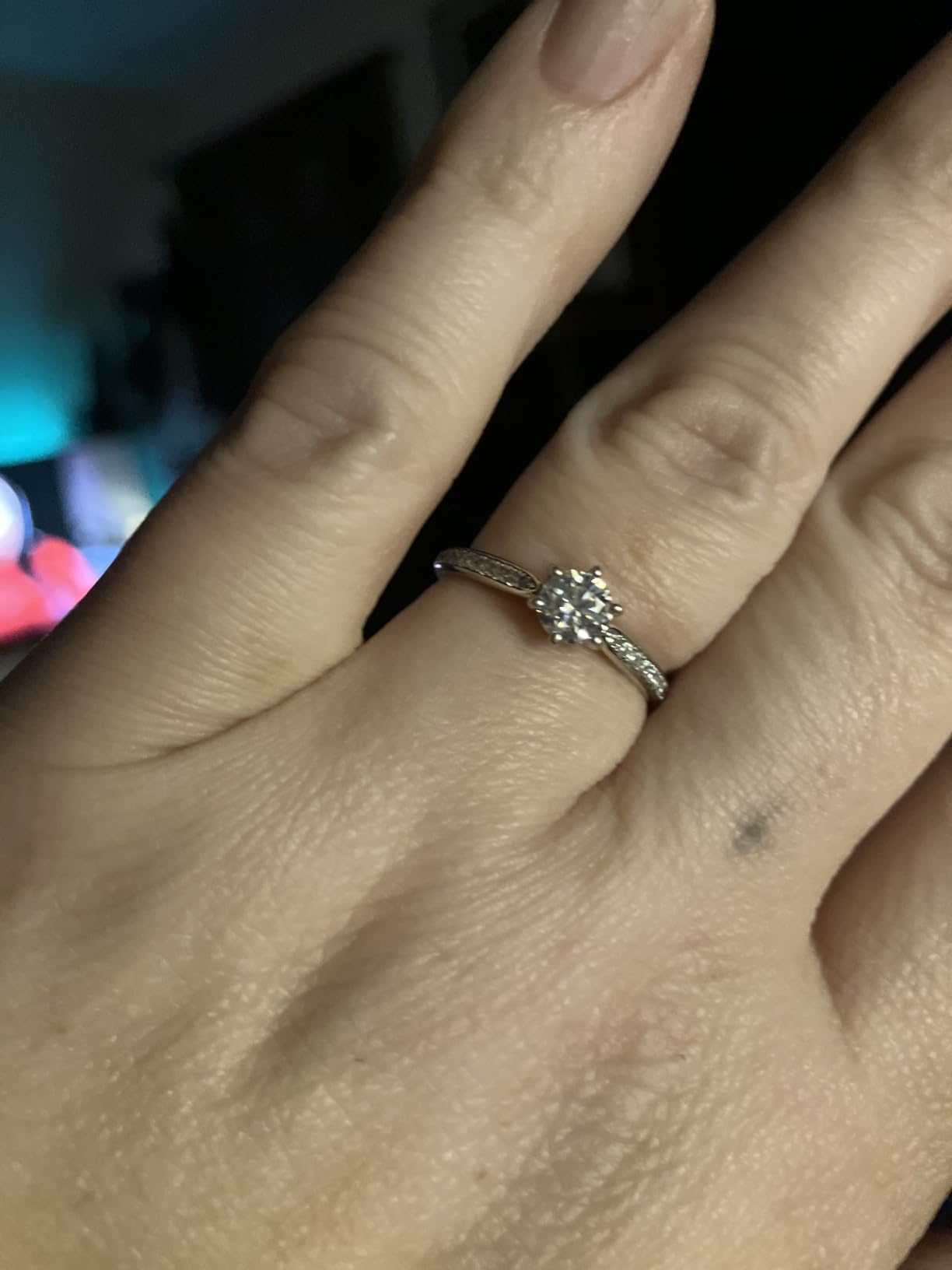 JewelryPalace 1-3ct Moissanite Solitaire Engagement Rings for Women customer photo 1