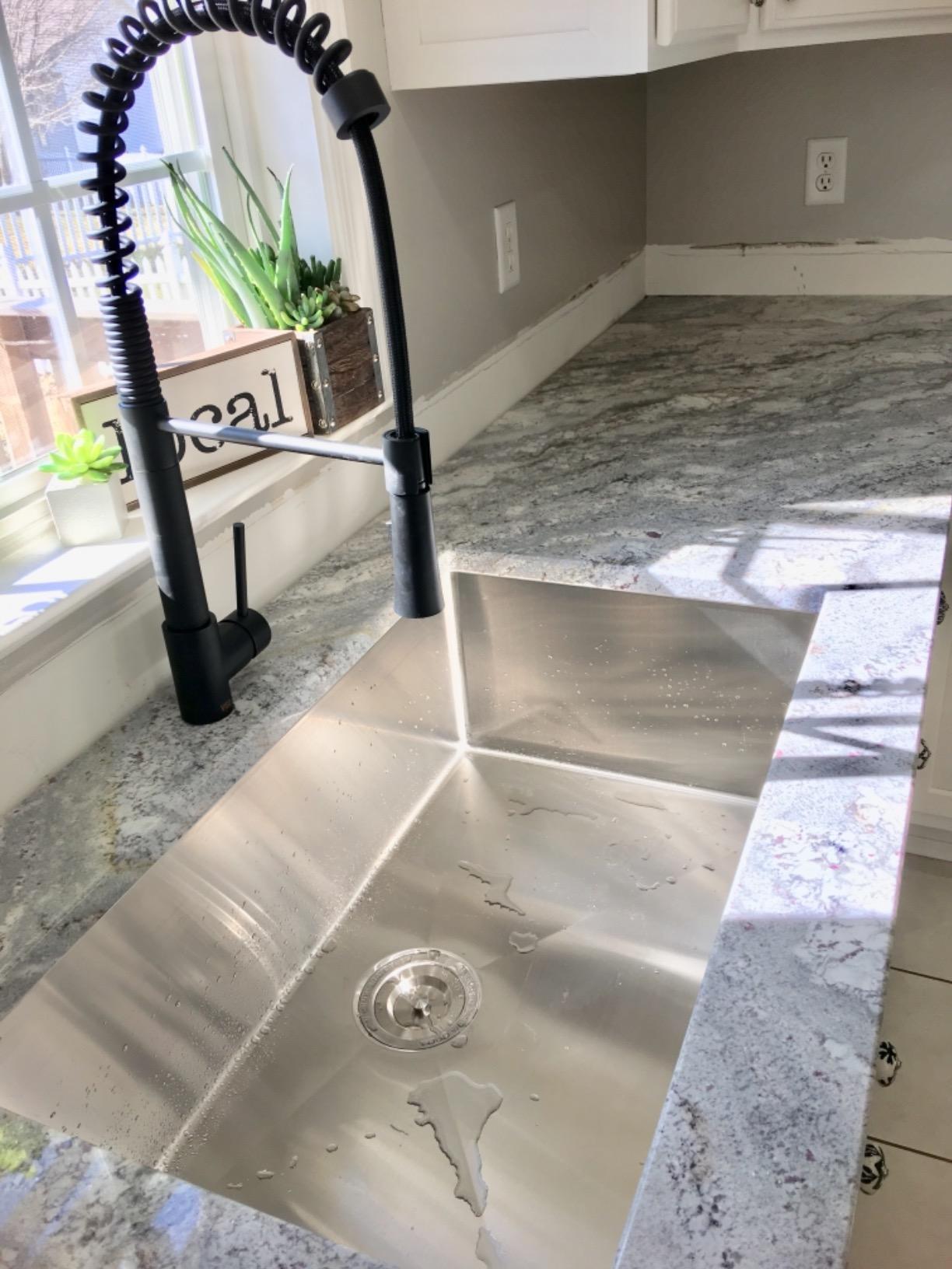 33x22 Inch Black Drop In Farmhouse Sink, 33 Inch Gunmetal Black Top Mount Farmhouse Kitchen Single Bowl Topmount Apron Front Farm Workstation Stainless Steel Sink customer photo 2