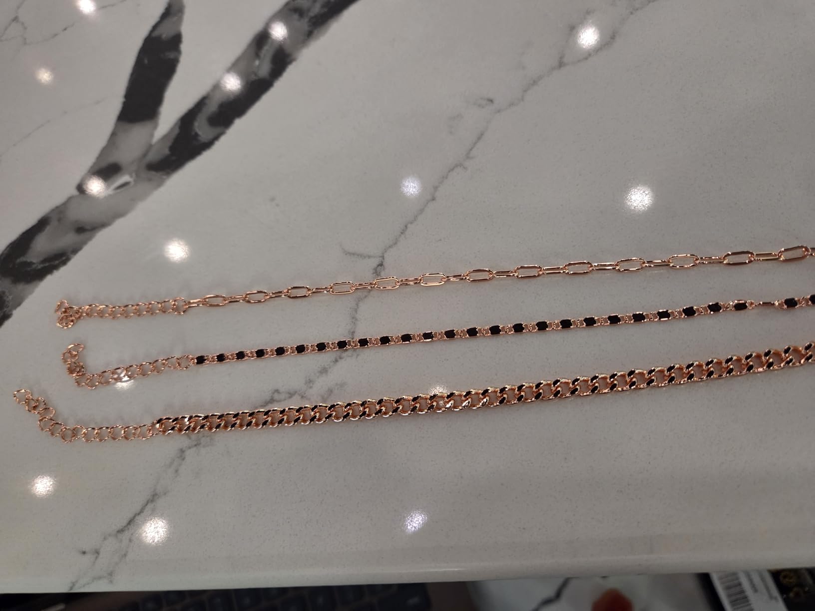 Gokeey Gold Bracelets Set for Women Non Tarnish Trendy,14K Gold Plated Dainty Stackable Paperclip Cuban Link Chain Bracelets, Simple Cute Cuff Bracelets Jewelry Set Adjustable 7