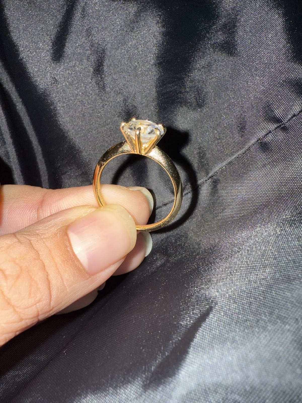 SMILEST 2ct Moissanite Engagement Rings for Women, 925 Sterling Silver customer photo 2