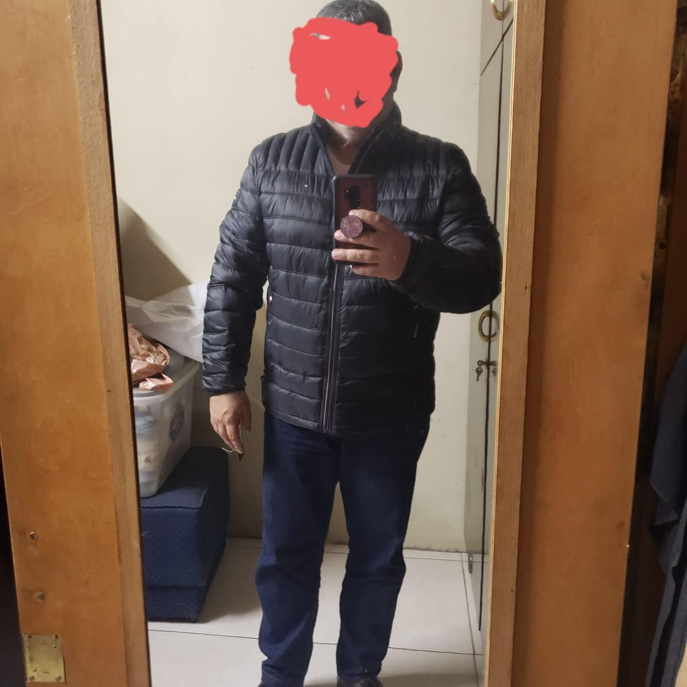 Tommy Hilfiger Mens Embroidered Logo Puffer Jacket customer photo 1