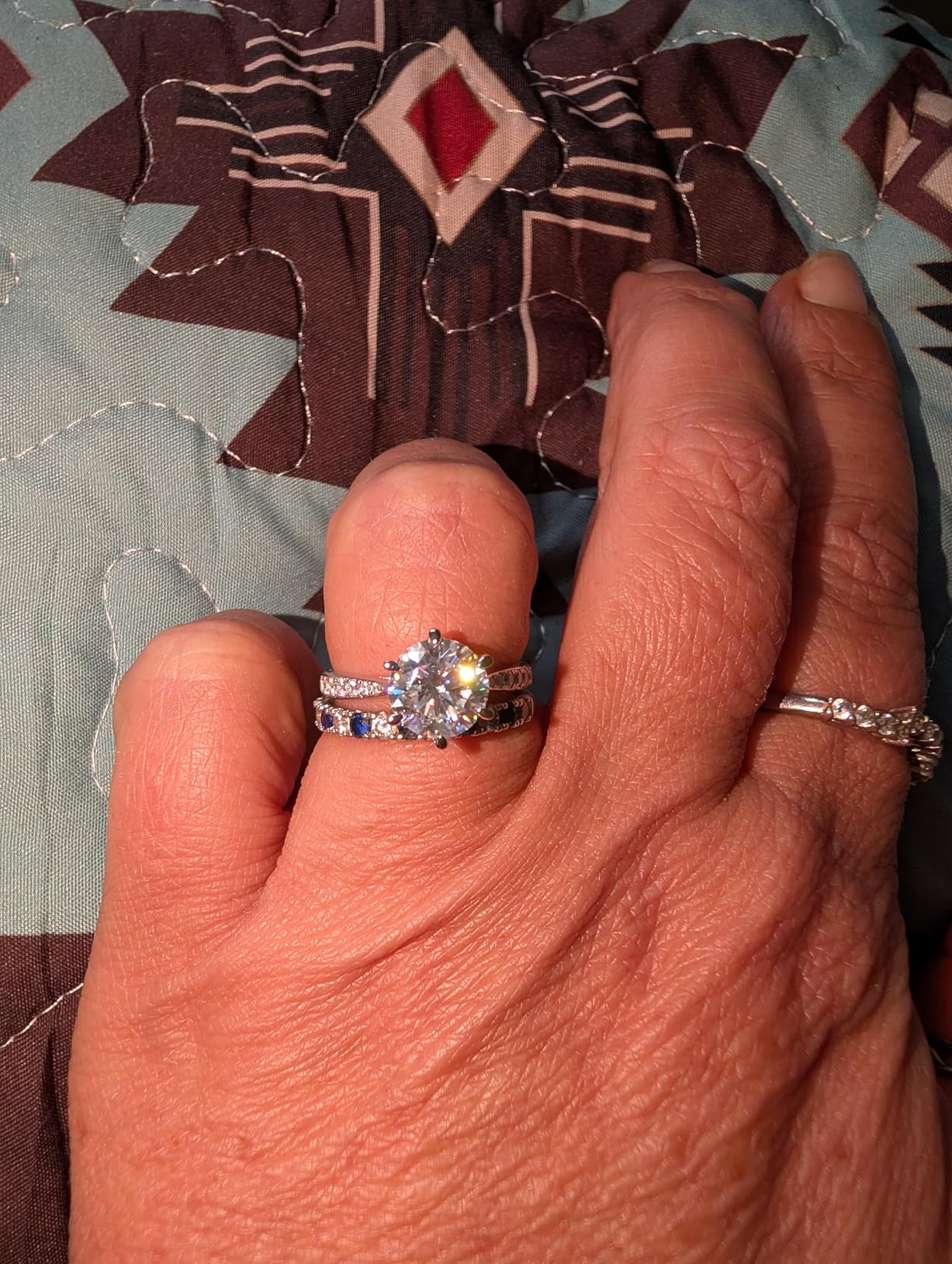 JewelryPalace 1-3ct Moissanite Solitaire Engagement Rings for Women customer photo 2