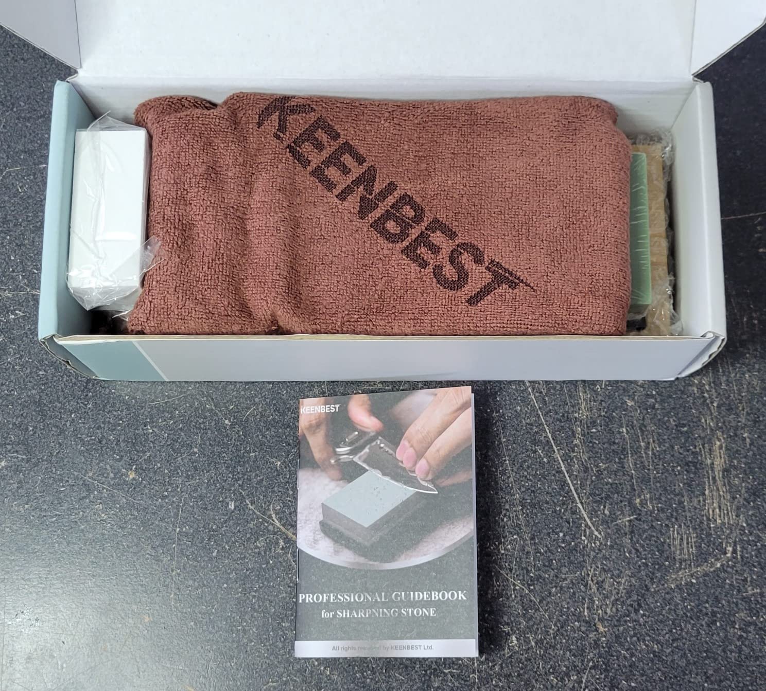 KEENBEST 1000/6000 Grit Sharpening Stone Whetstone Knife Sharpener Kit customer photo 1