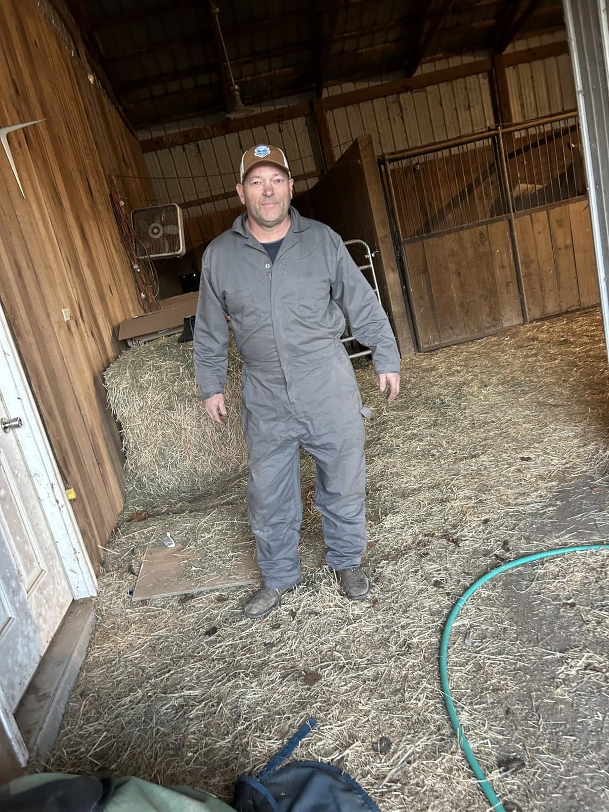 Durable Cotton Blend Coveralls for Men Relaxed Fit Work Mechanic Jumpsuit customer photo 2