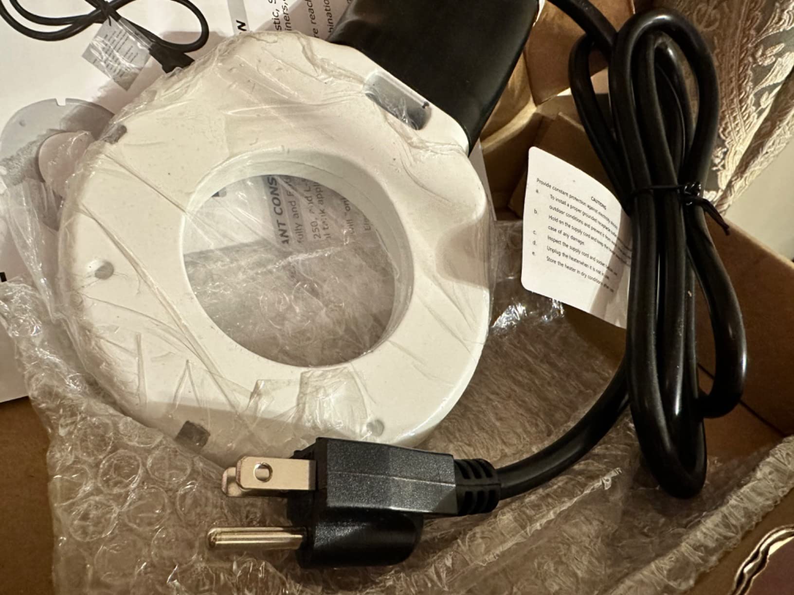 500W Chicken Waterer Heater, Cast Aluminum Utility De-Icer customer photo 2