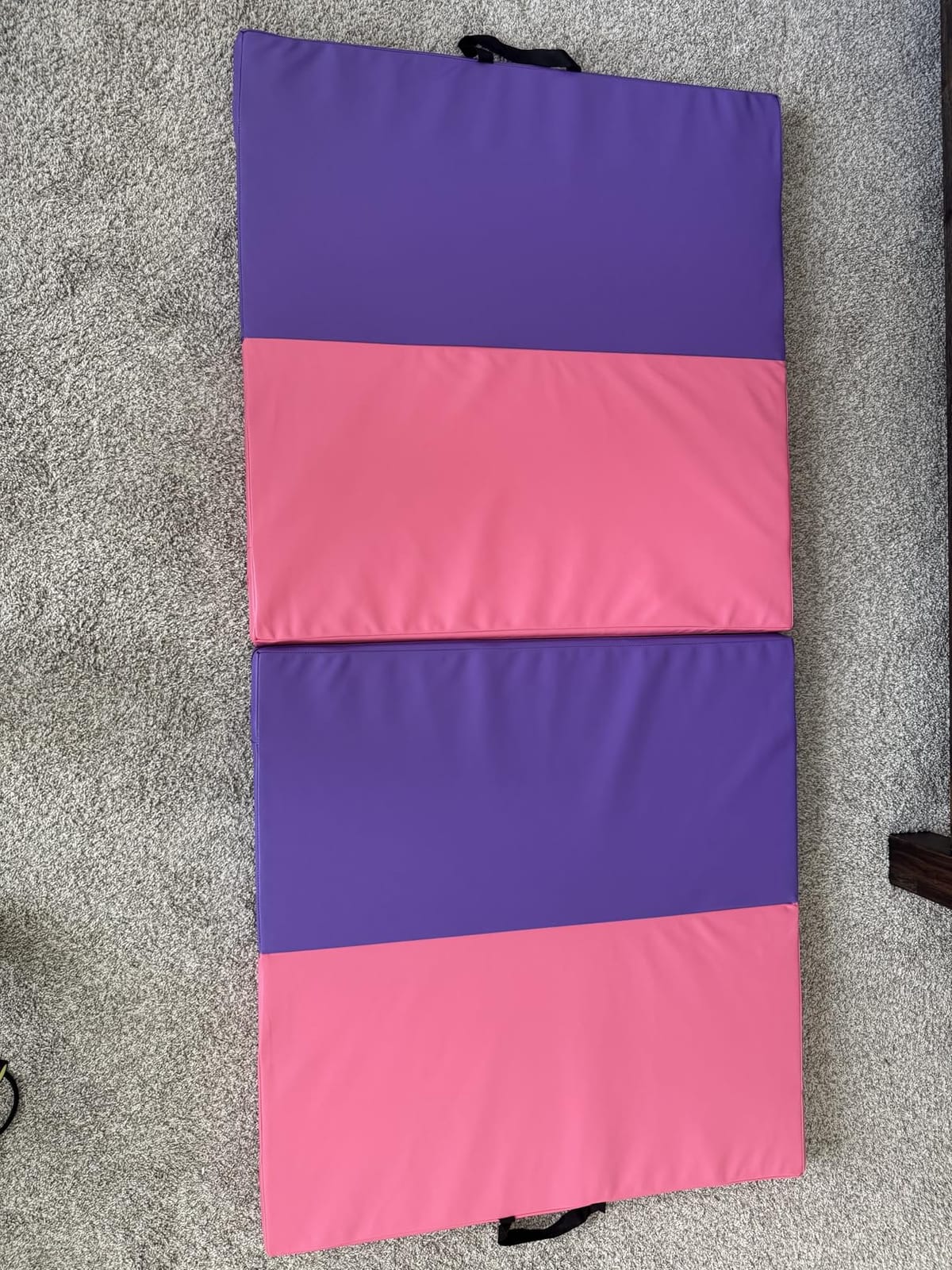 ZENOVA Gymnastics Mat 6'x3'x2''/4'x8'x2'' Exercise Mat Gym Mat for Home Aerobics Workout Foldable Tumbling Mat Children Gifts customer photo 2
