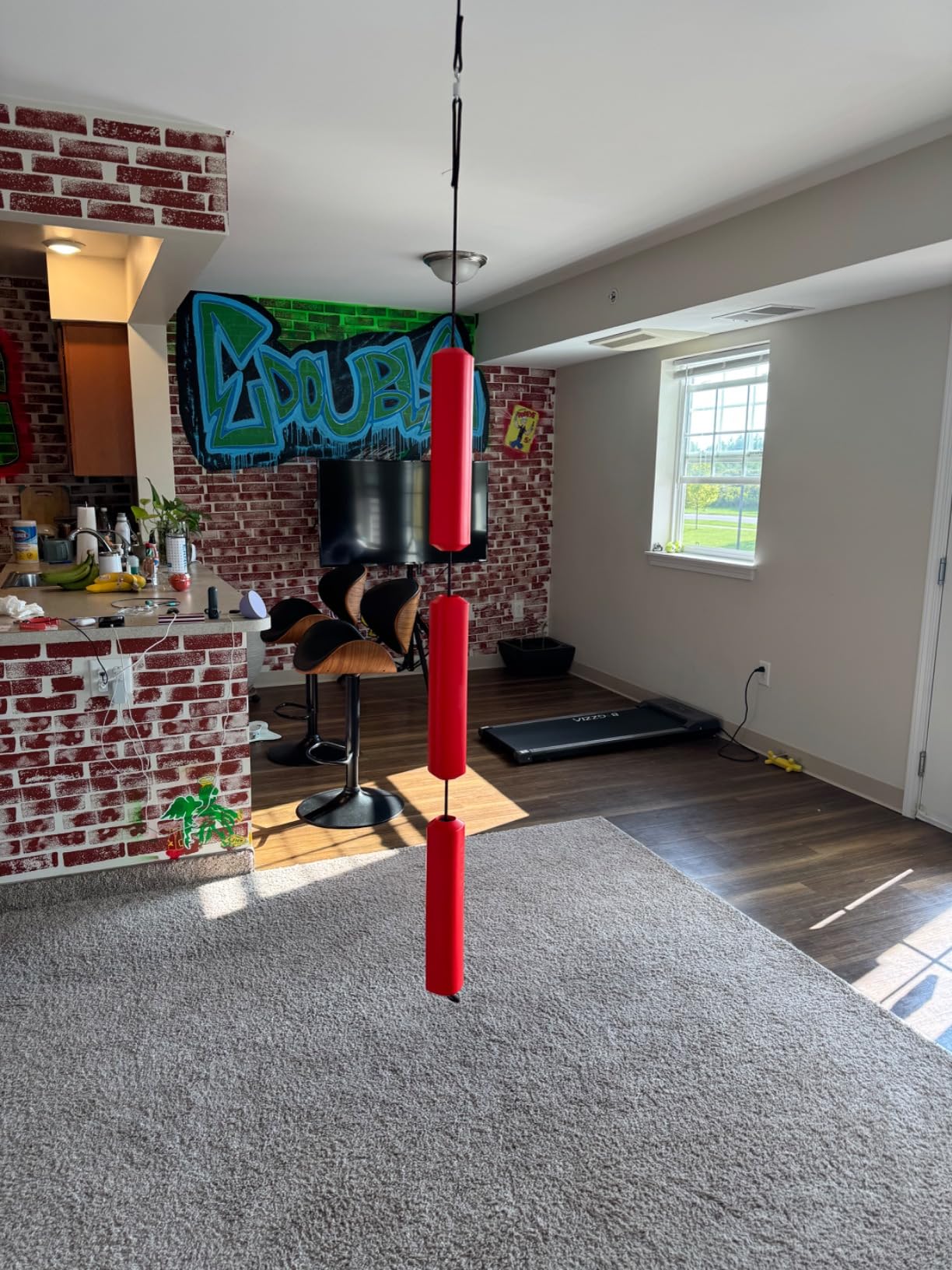 Jukestir® Only Punching Bag with Dynamic Motion. Better Footwork Than Double End Bag, Speed Bag. More Agility Than Heavy Bag. Boxing MMA Equipment. Great Workout for Adult or Teen. Used by Pros. customer photo 1