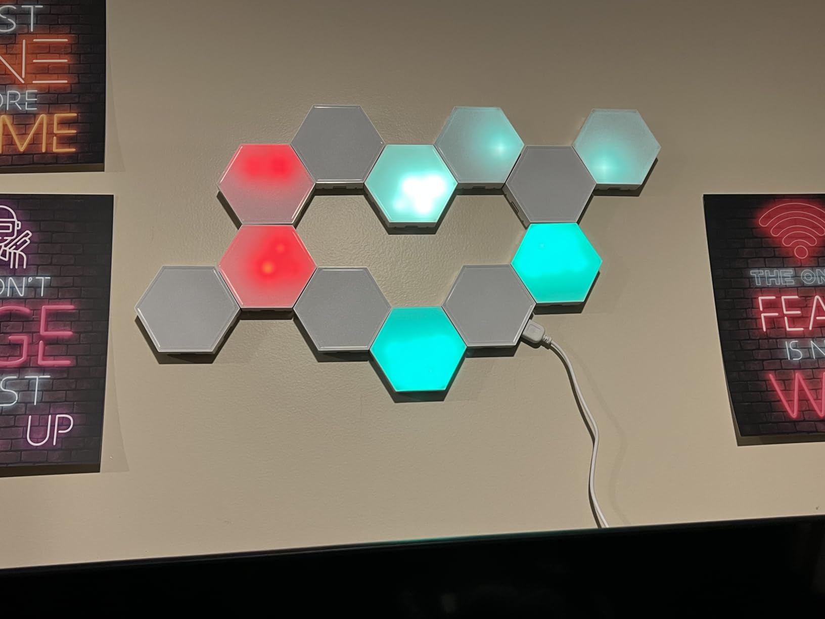 12-Pack Hexagon Light Panels – Smart RGB LED Wall Lights with App & Remote – Music Sync Gaming Lights for Room Decor, Birthday & Party Gifts for Boys, Teens, Men, Boyfriends, and Kids customer photo 1