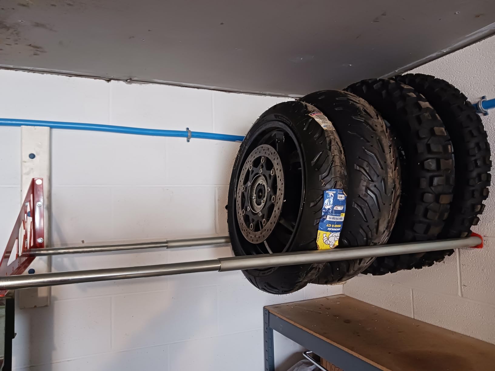 Tire Rack Wall Mount Adjustable 31