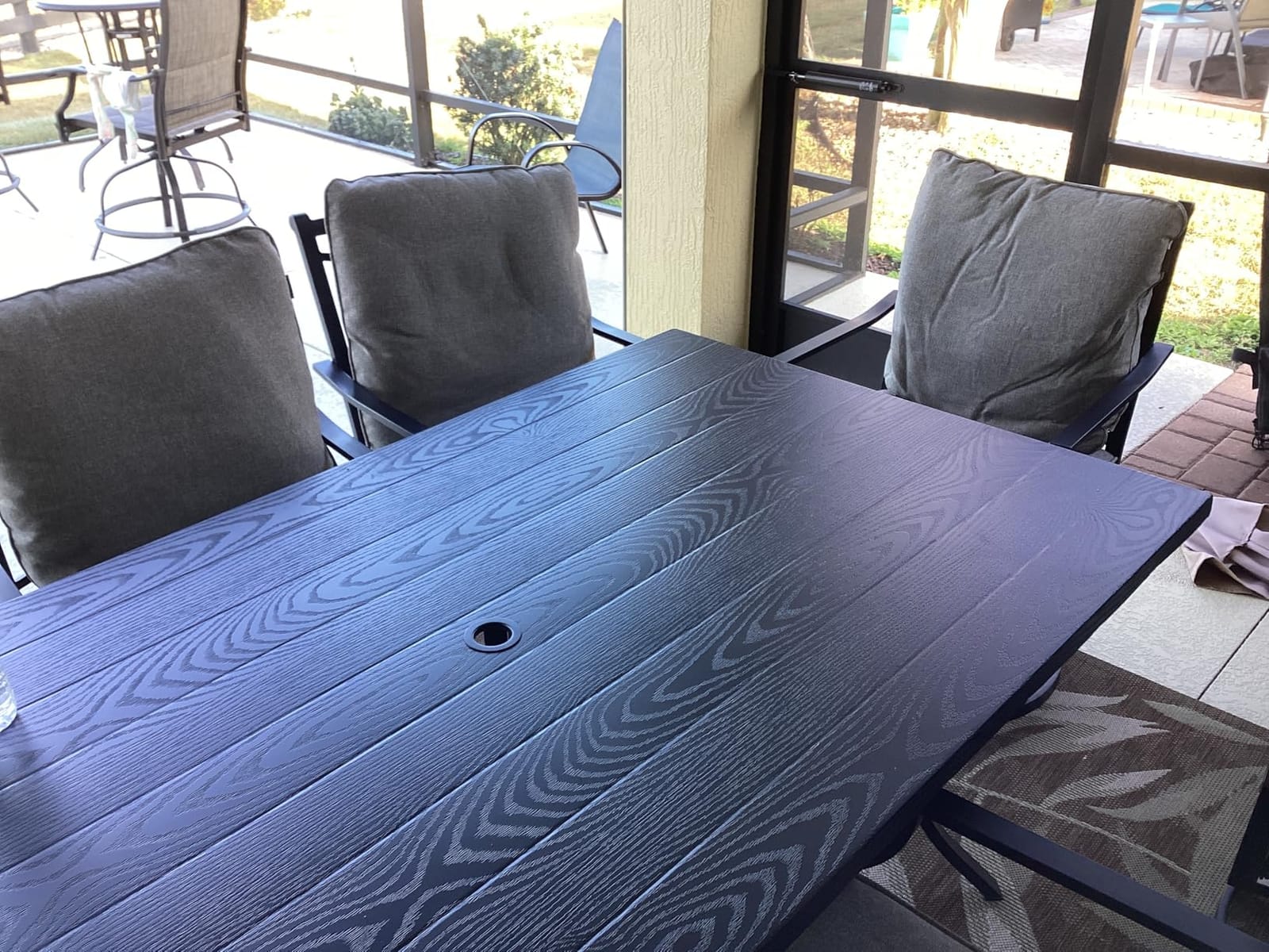 Grand patio 7-Piece Outdoor Dining Set for 6 with Swivel Patio Chairs customer photo 1
