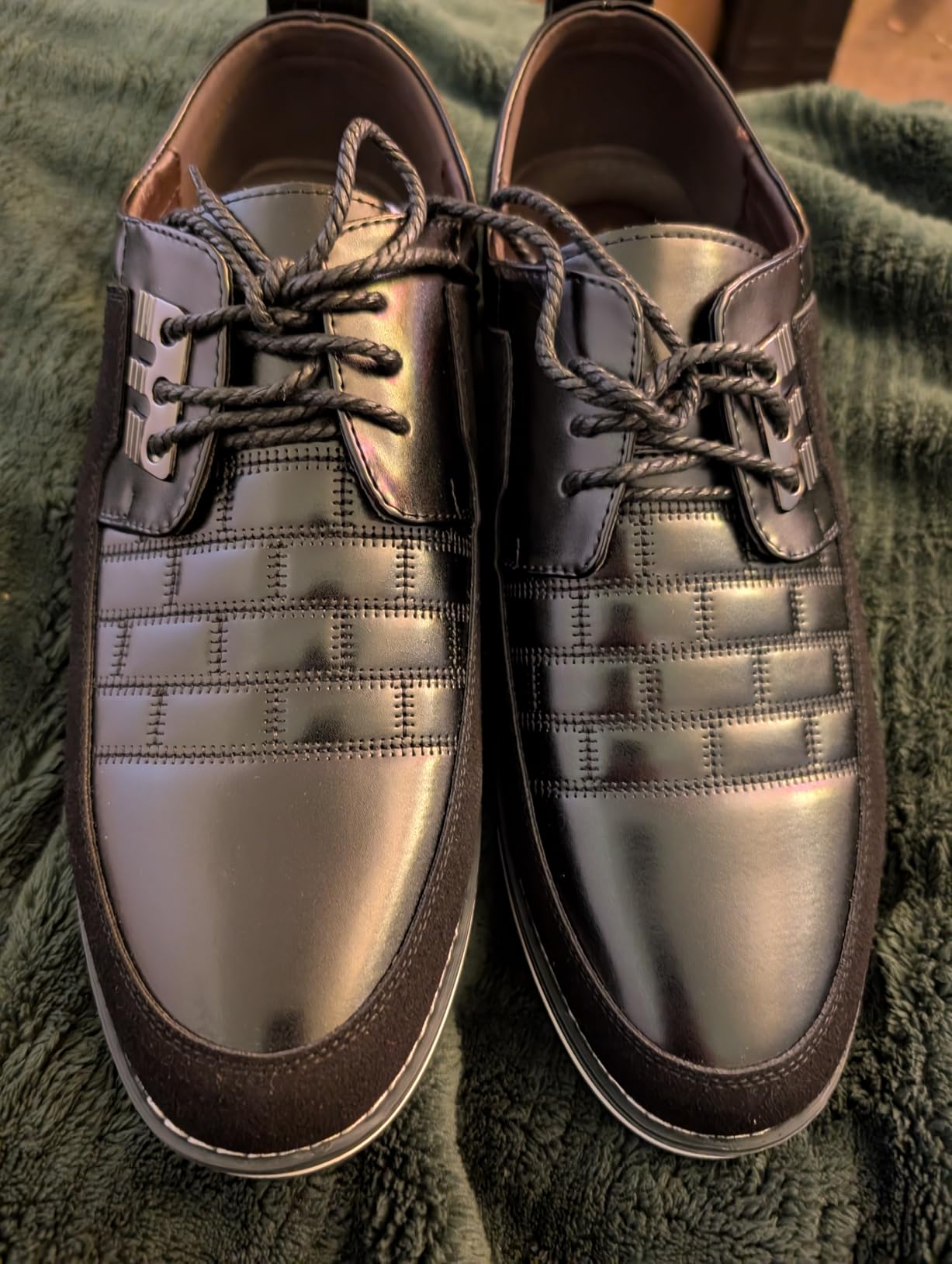 Mens Dress Shoes Casual Business Oxford Derby Orthopedic Leather Shoes Simple Lace-up Walk Loafers Flats Shoes for Men customer photo 2