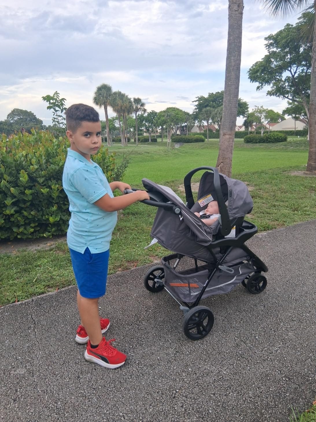 Baby Trend EZ Ride Travel System with EZ-Lift Infant Car Seat, Dash Grey customer photo 2
