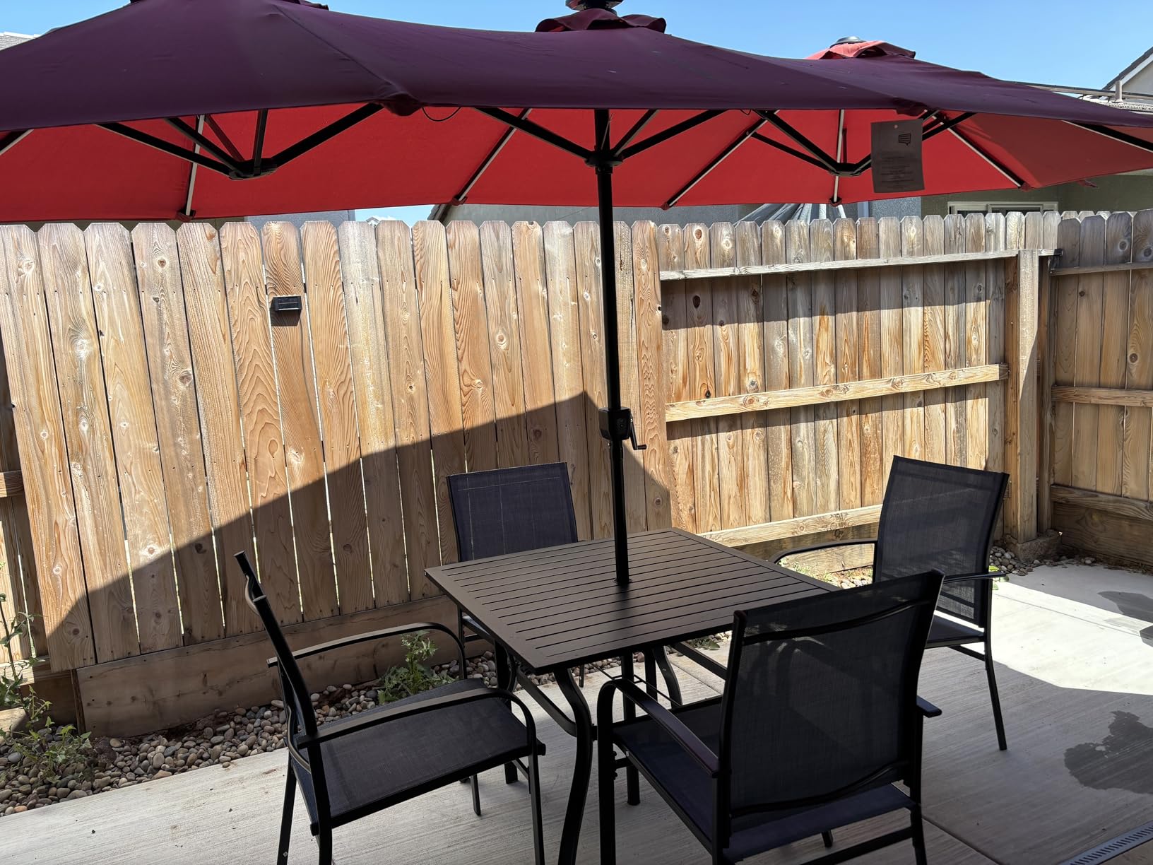 SUNSHINE VALLEY 9pc Patio Dining Set, 57.5