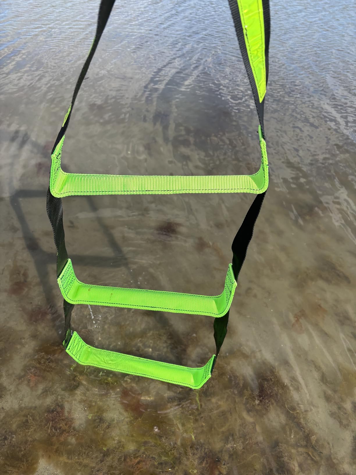 itayak 5 Step Boat Rope Ladder, Foldable Assist Boarding Outdoor Climbing Rope Ladder for Inflatable Boat, Pontoon Boat, Sailboat, Kayak, Motorboat, Canoeing customer photo 1