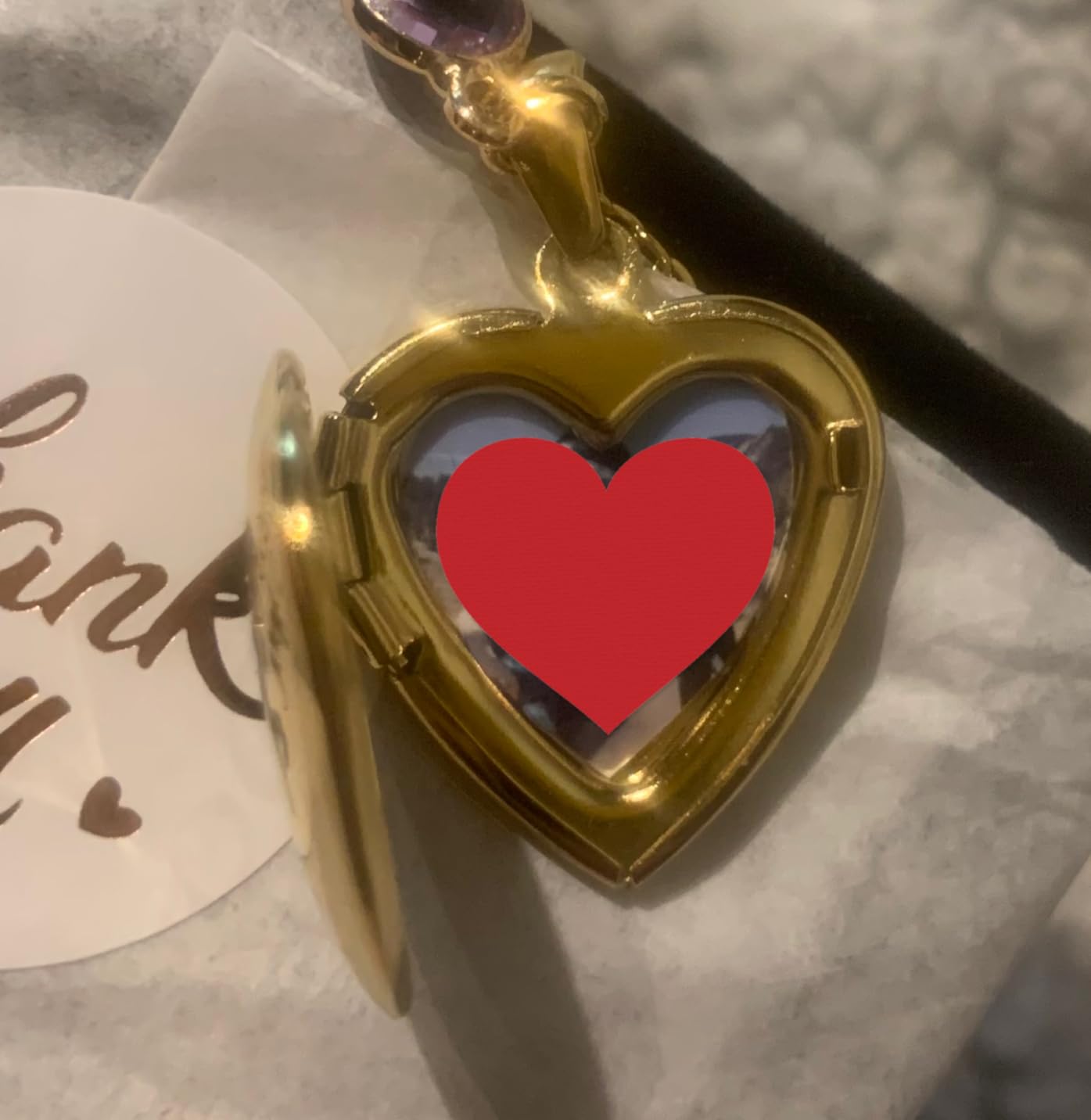 Twenty&Sixty Personalized Heart Locket Necklace for Women, Girl, Kids, Holds Pictures, Birth Flower Personalized & Engraved Picture Locket Necklace Gold/Silver/RoseGold customer photo 2