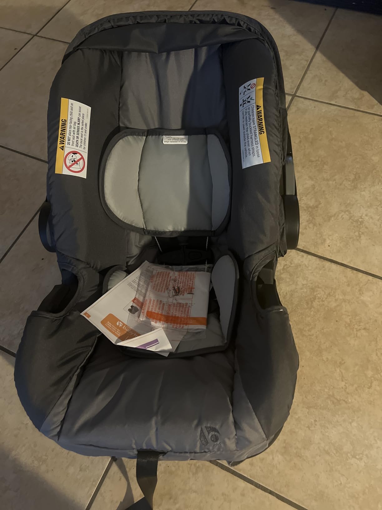 Baby Trend EZ-Lift™ Plus Infant Car Seat, Dash Black – Newborn Comfort Padding, Lightweight Carry Build, Adjustable Harness System customer photo 2