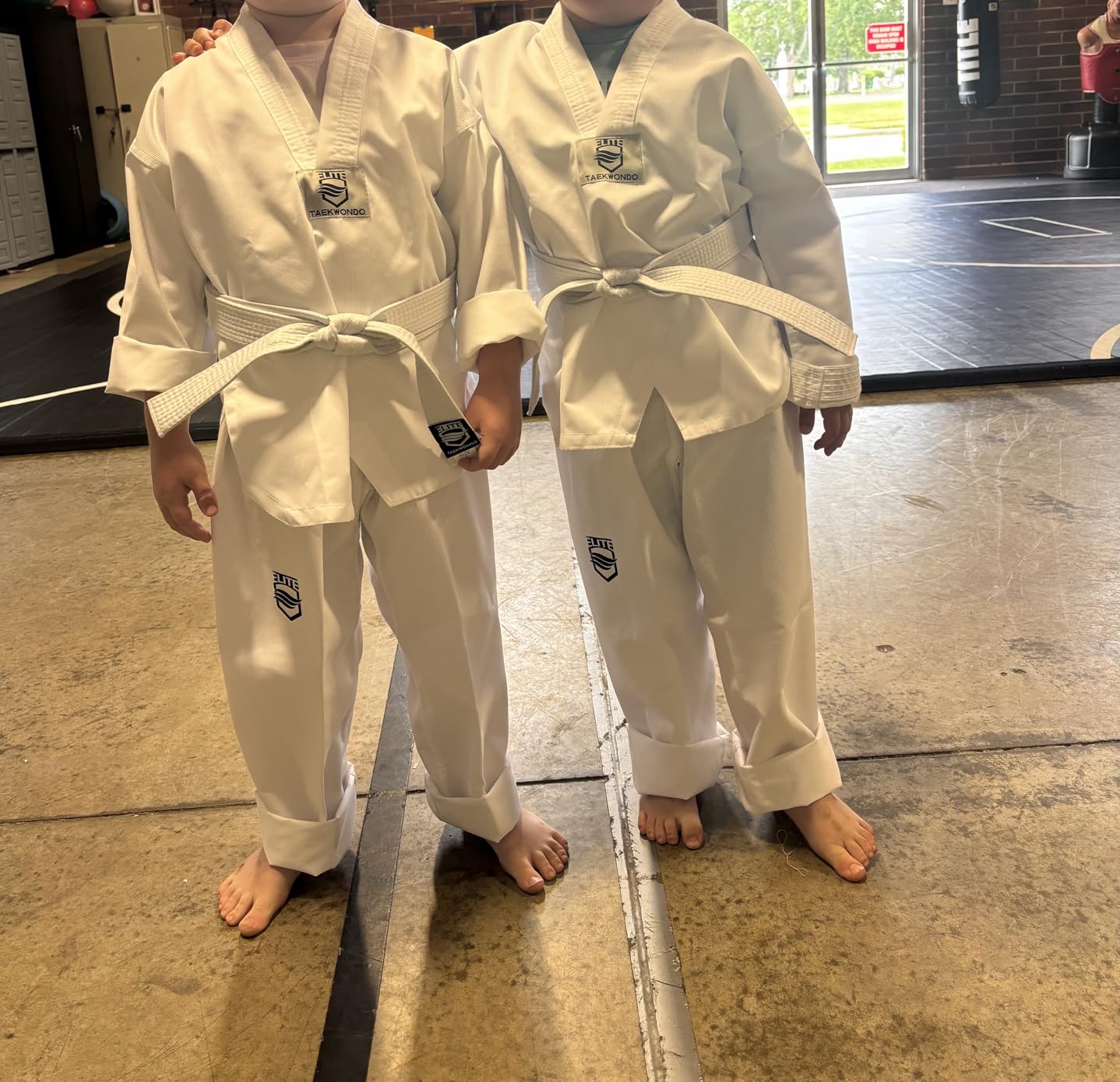 ELITE - Classic White Collar Taekwondo Uniform (TKD Dobok) - Hi Performance Ribbed Fabric for Optimal Comfort customer photo 1