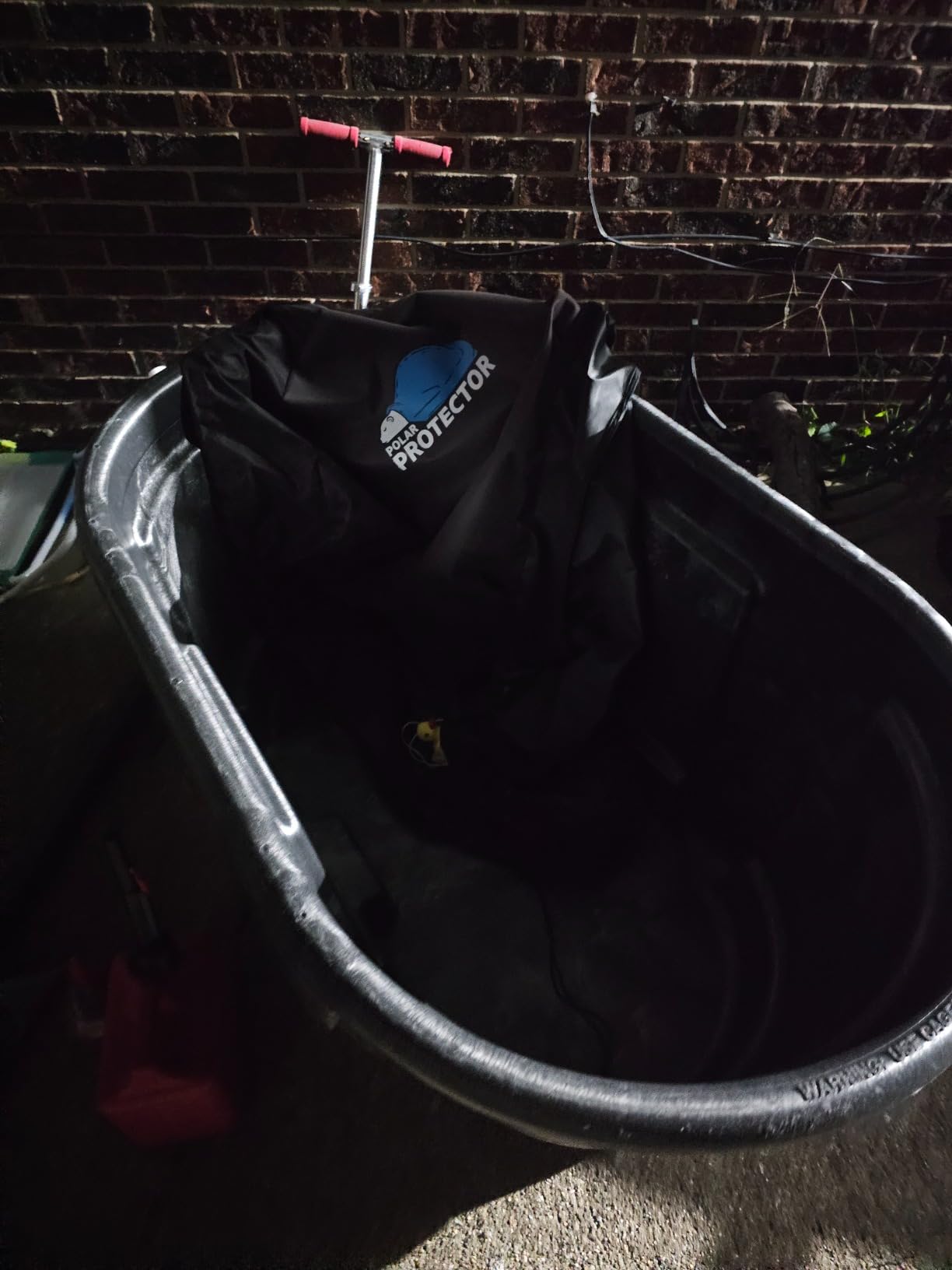 Polar Protector - 100 Gallon Oval Stock Tank Cover Ice Water Therapy Ice Bath Cover Cold Water Cover 100 Gallon Oval Stock Tank Waterproof Rip Proof Tough Keeps Tanks Clean customer photo 1