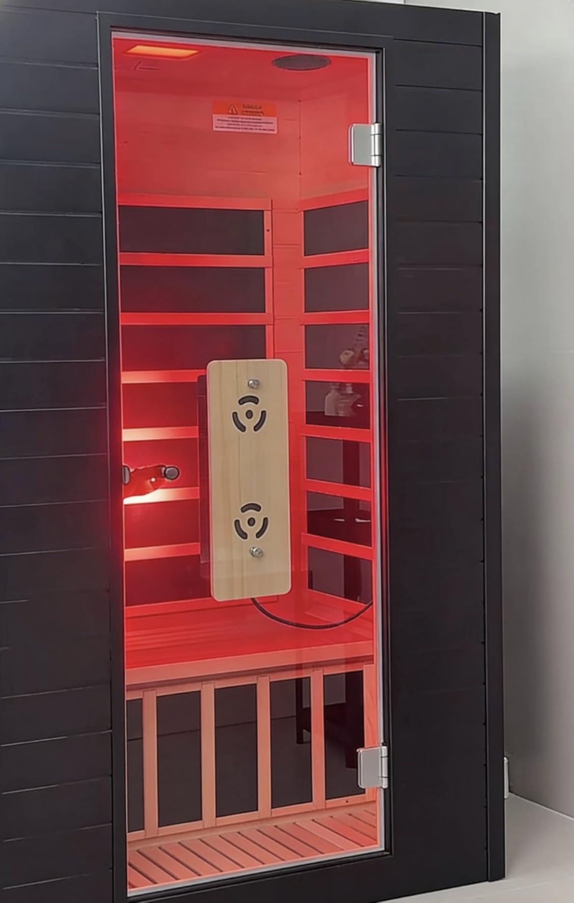 1 Person FAR Infrared Sauna with Low EMF, 9 Color Light Therapy customer photo 2