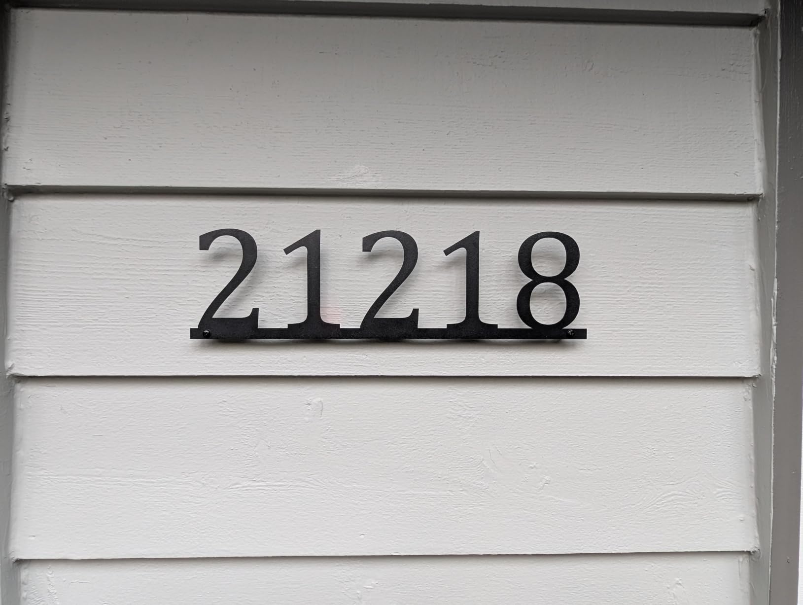 Modern House Numbers for Outside Personalized, Custom Metal Address Siqns for Houses, 5-9 Inch Large Number Address Plaque with Floating Screw Kit, 911 Visibility Address Numbers for House customer photo 1