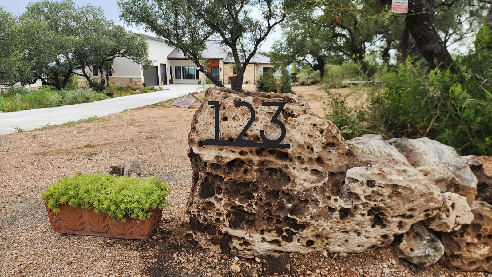 Modern House Numbers for Outside Personalized, Custom Metal Address Siqns for Houses, 5-9 Inch Large Number Address Plaque with Floating Screw Kit, 911 Visibility Address Numbers for House customer photo 2