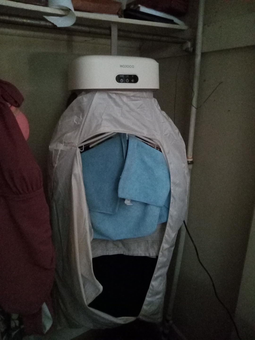 MOJOCO Portable Clothes Dryer - 600w Compact Dryer for Apartment, Travel customer photo 2