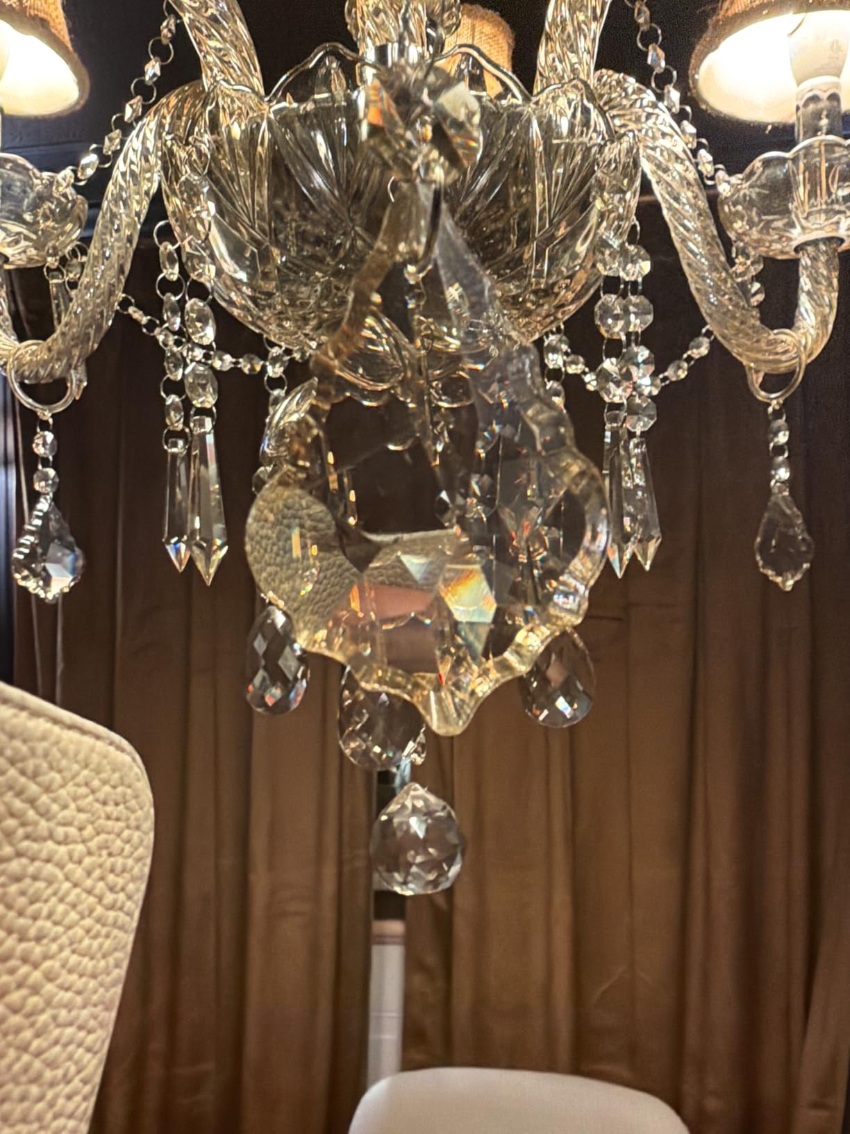 Gorgeous Vintage Crystal Chandelier 12-Lights K9 Large Crystal Candle Chandelier Pendant Ceiling Light Fixture for Living Room Dining Room Hallway Entry Chandeliers customer photo 2