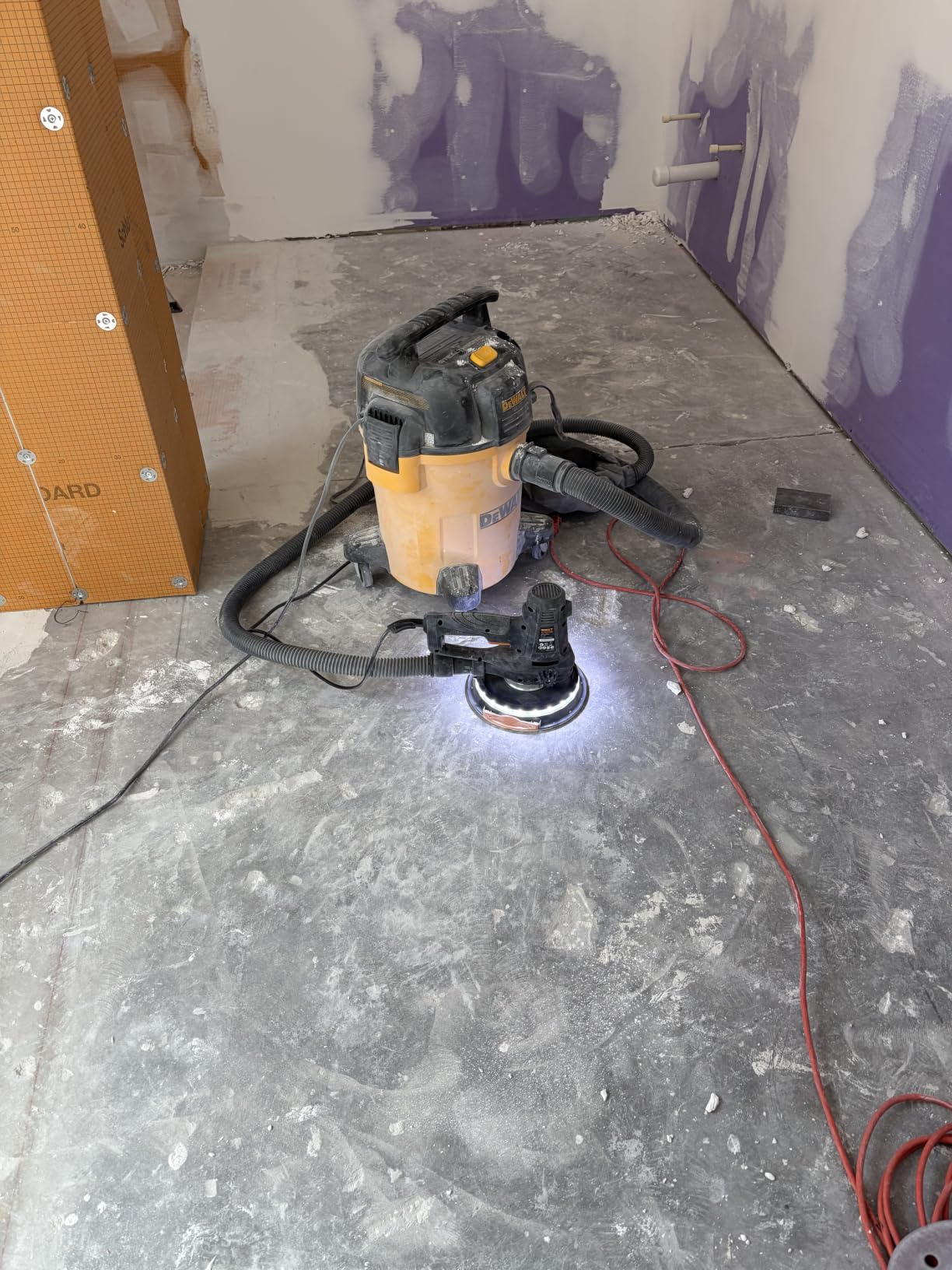 MAXXT Handheld Drywall Sander 810W, Electric Sander for Walls,Rough and fine Sanding, 1500-2800RPM Variable Speed, Upgraded Pad, Adjustable Suction, Self-Dust-Extraction (120, Volts) customer photo 2