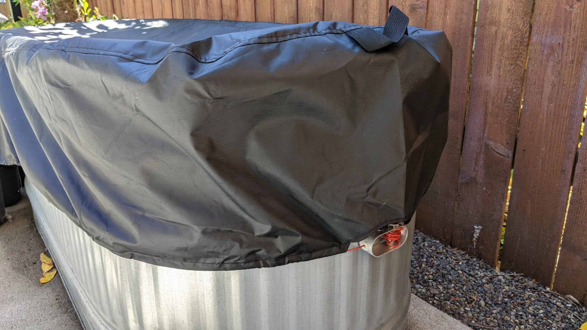 Oval Stock Tank Cover Ice Water Therapy Ice Bath Cover Cold Water Covers, 2ft x 6ft x 2ft Galvanized Tank or Raised Garden Bed(Elastic Bottom) customer photo 2