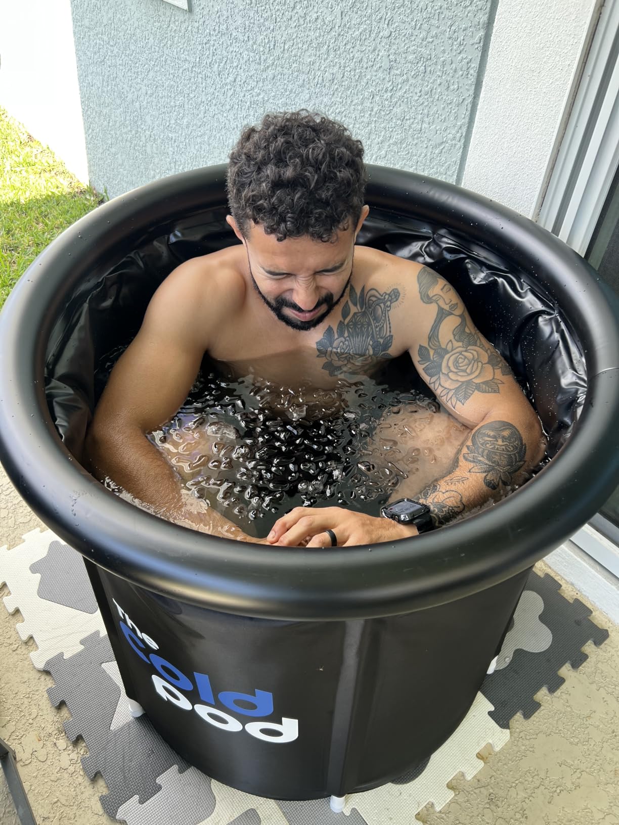 The Cold Pod Ice Bath Tub for Athletes XL: Cold Plunge Tub Outdoor with Cover,116 Gallons Portable Ice Bath Cold Water Therapy Plunge Pool,Large Ice Tub for Cold Dippers at Home customer photo 2