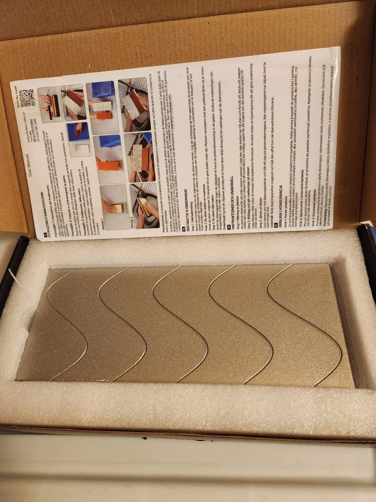 SHARPAL 145H 10 x 4 Inch Diamond Lapping Plate, Whetstone Flattener customer photo 1