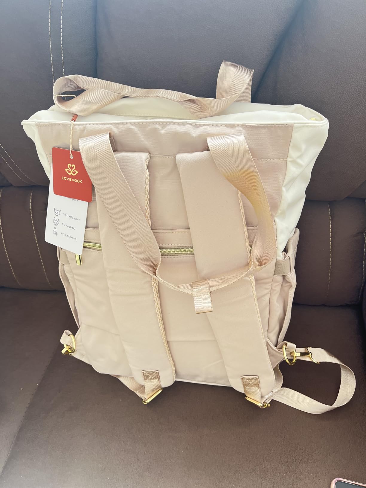 LOVEVOOK Diaper Bag Backpack,Tote Bag with Insulated Pockets Changing Pad customer photo 1