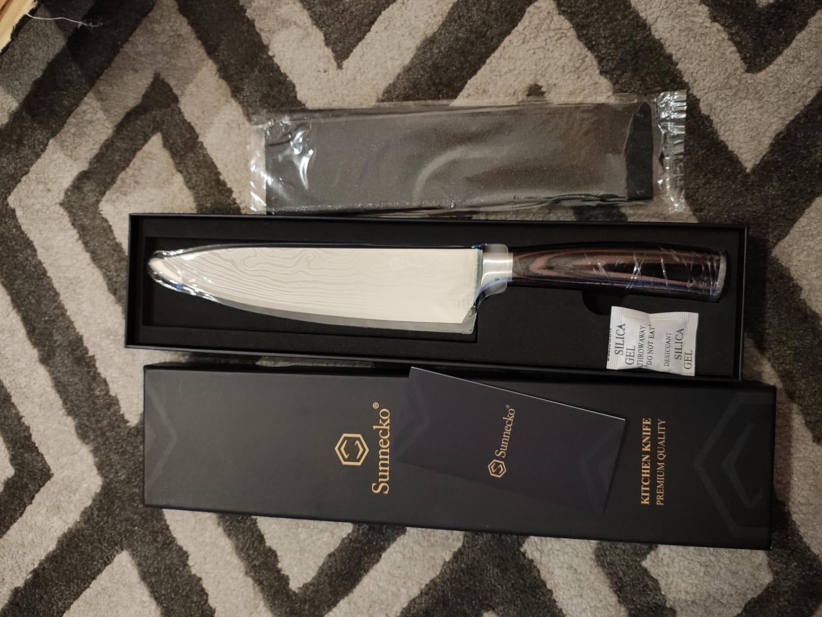 Sunnecko 5.5 Inch Small Chef Knife - Ultra Sharp 12-15 Degree Edge Kitchen Knife for Meat Vegetable Cutting Japanese Style with Sheath, High Carbon Stainless Steel Blade, Cooking Father Day Gift customer photo 1