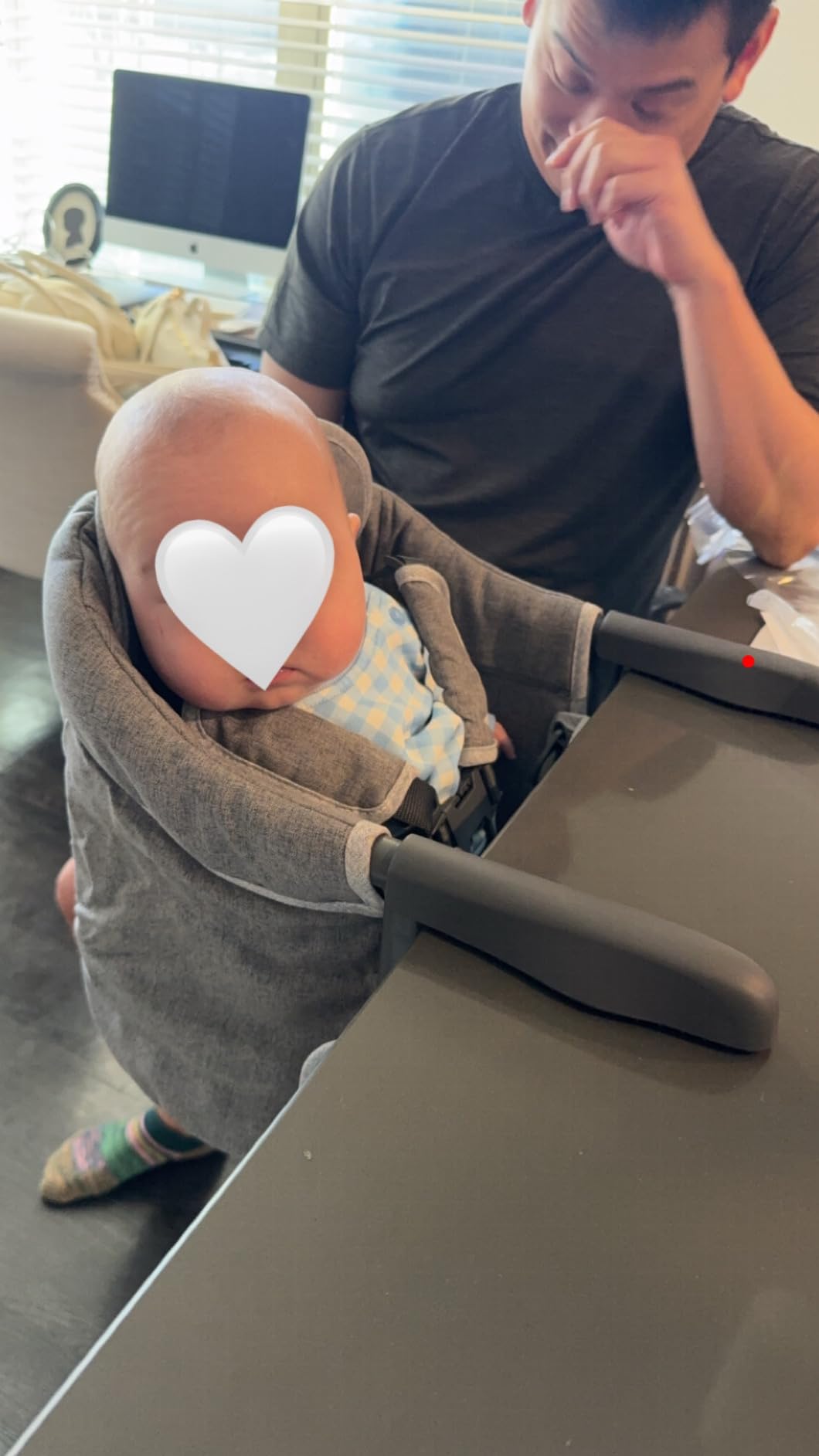 Hook On High Chair for Baby - Baby High Chair that Attaches to Table - Clip On High Chair to Table - Portable High Chair for Travel, Highchair for Baby Seat - Portable Baby Chair for Eating customer photo 2