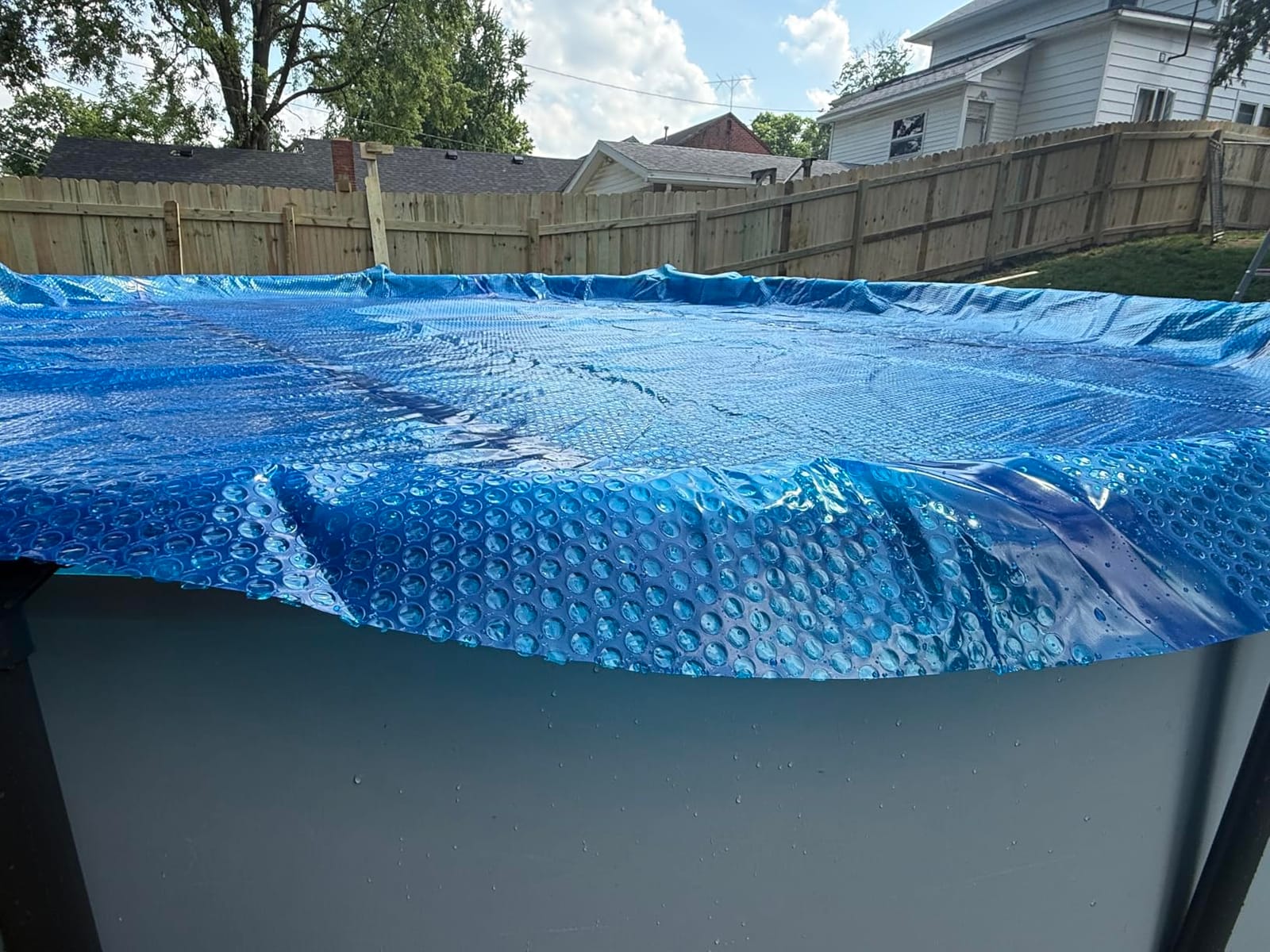 In The Swim 18' Standard Blue Round Solar Pool Cover 8 Mil customer photo 2