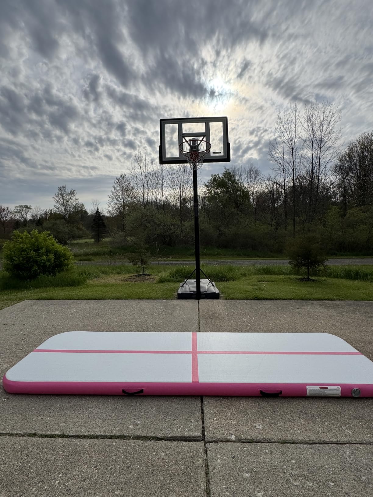 Inflatable Gymnastics Mat Air Tumble Track Tumbling Mats with Pump customer photo 2