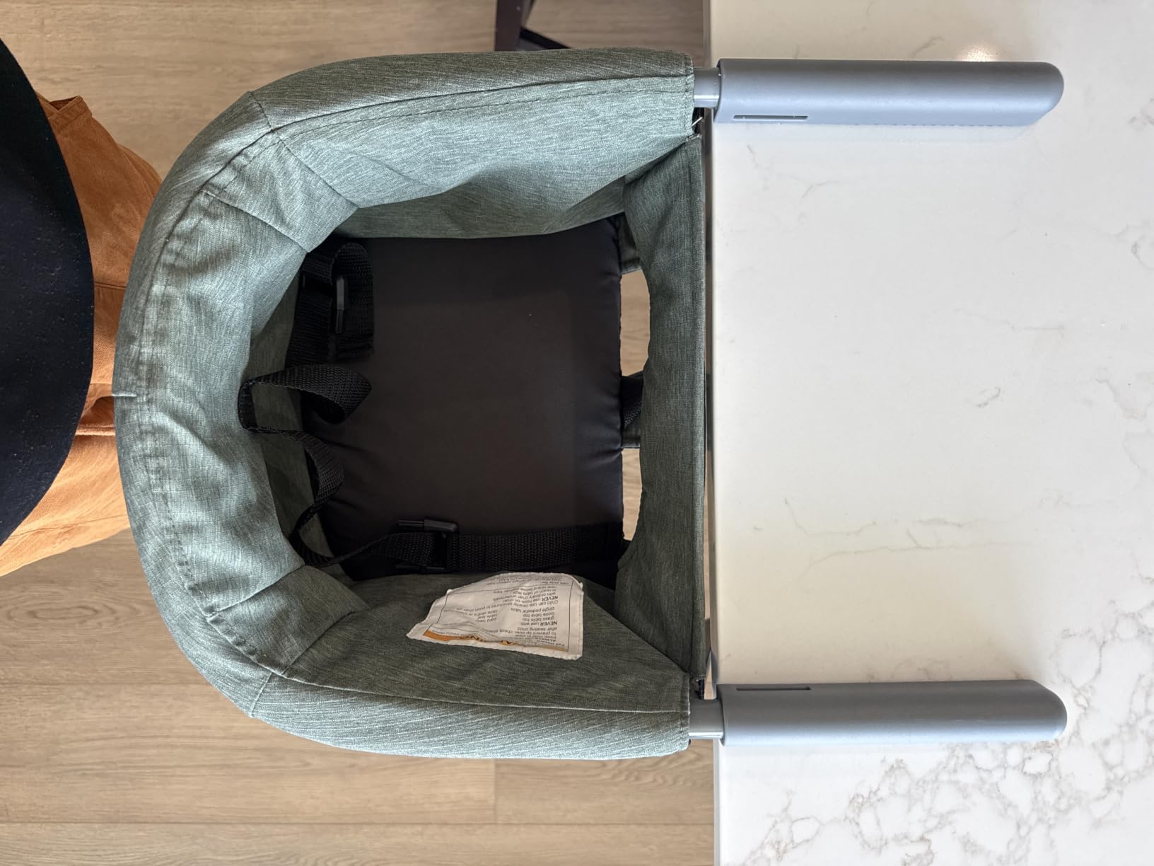 Chicco FastLock Hook-On High Chair, Portable High Chair for Babies and Toddlers, Sets up in Seconds, Moss/Green customer photo 2