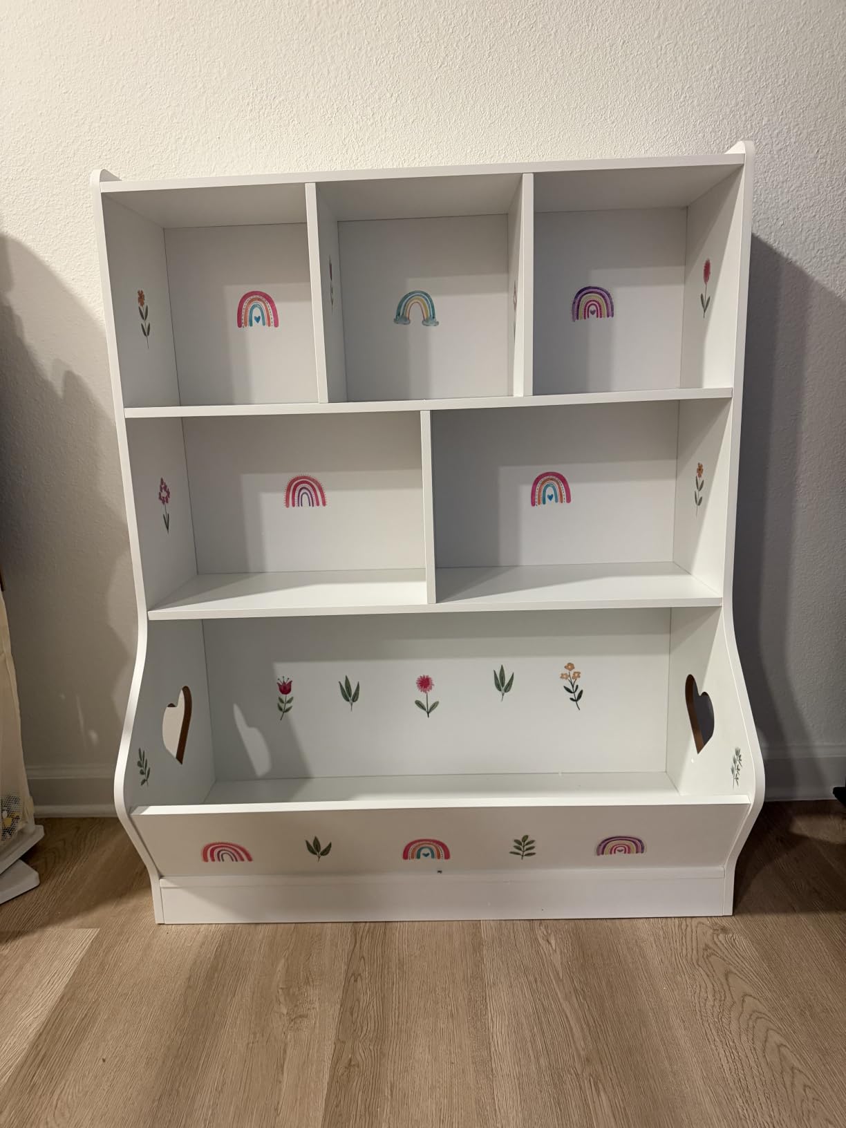 Lerliuo Kids Bookshelf and Toy Storage, 3 Tier Book Shelf for Kids Rooms customer photo 2