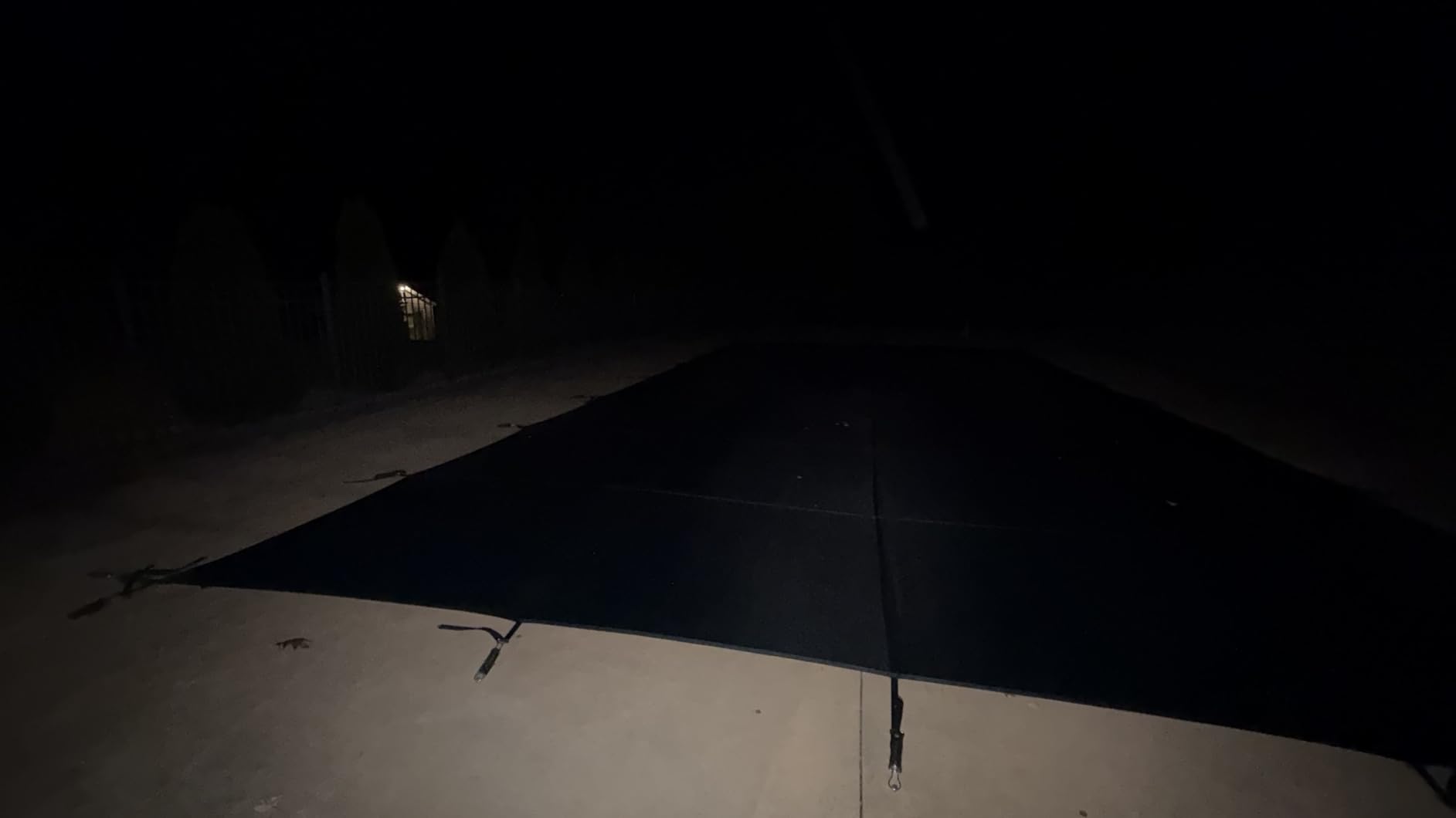 Inground Pool Cover Safety Fits 18x36ft Rectangle Swimming Pool, Mesh Solid Pool Cover for Inground Pools,Winter Pool Safety Cover Includes Safety Net and Installation Tools Green customer photo 1