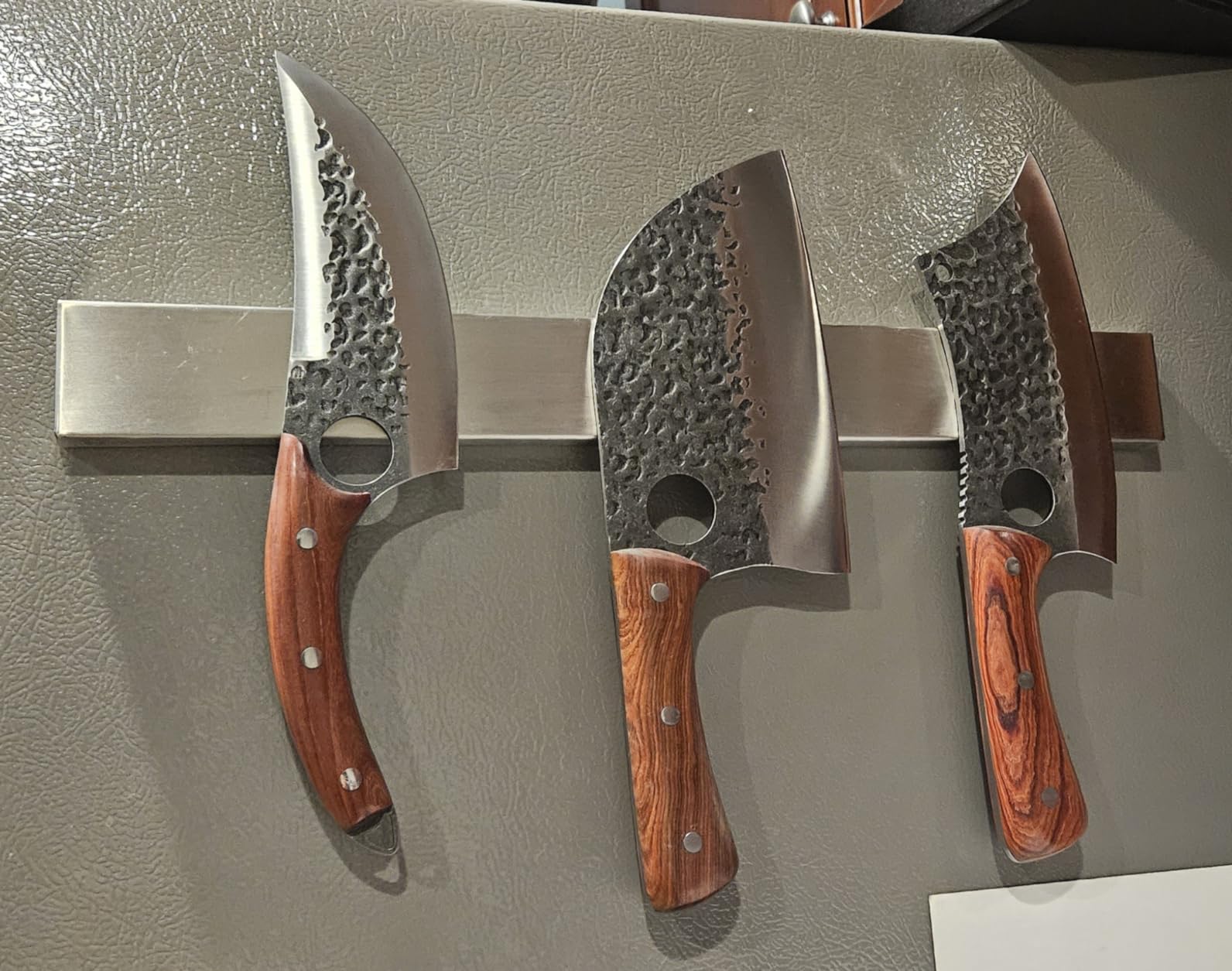 Topfeel 3PCS Hand Forged Kitchen Knife Set - Viking Chef Knives Men Gifts customer photo 1