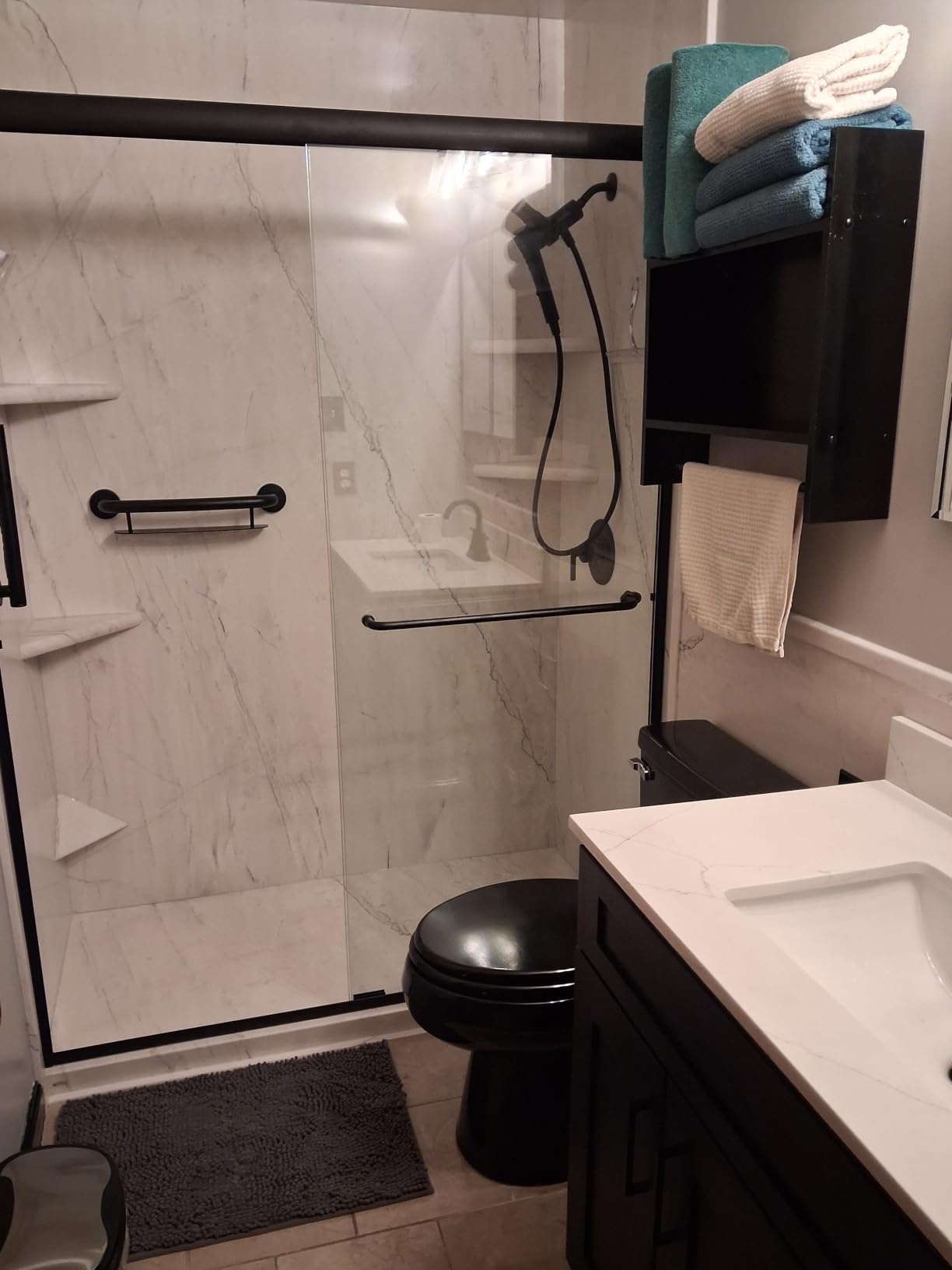 ELLAI Two Piece Elongated Toilets ADA Chair Comfort Height 17.24