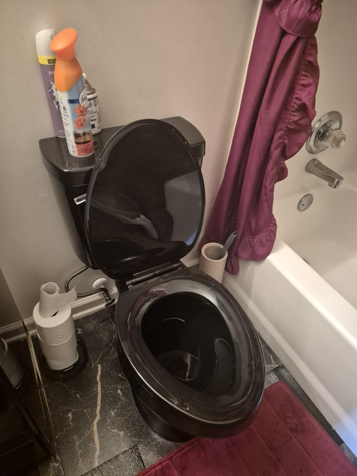 ELLAI Two Piece Elongated Toilets ADA Chair Comfort Height 17.24