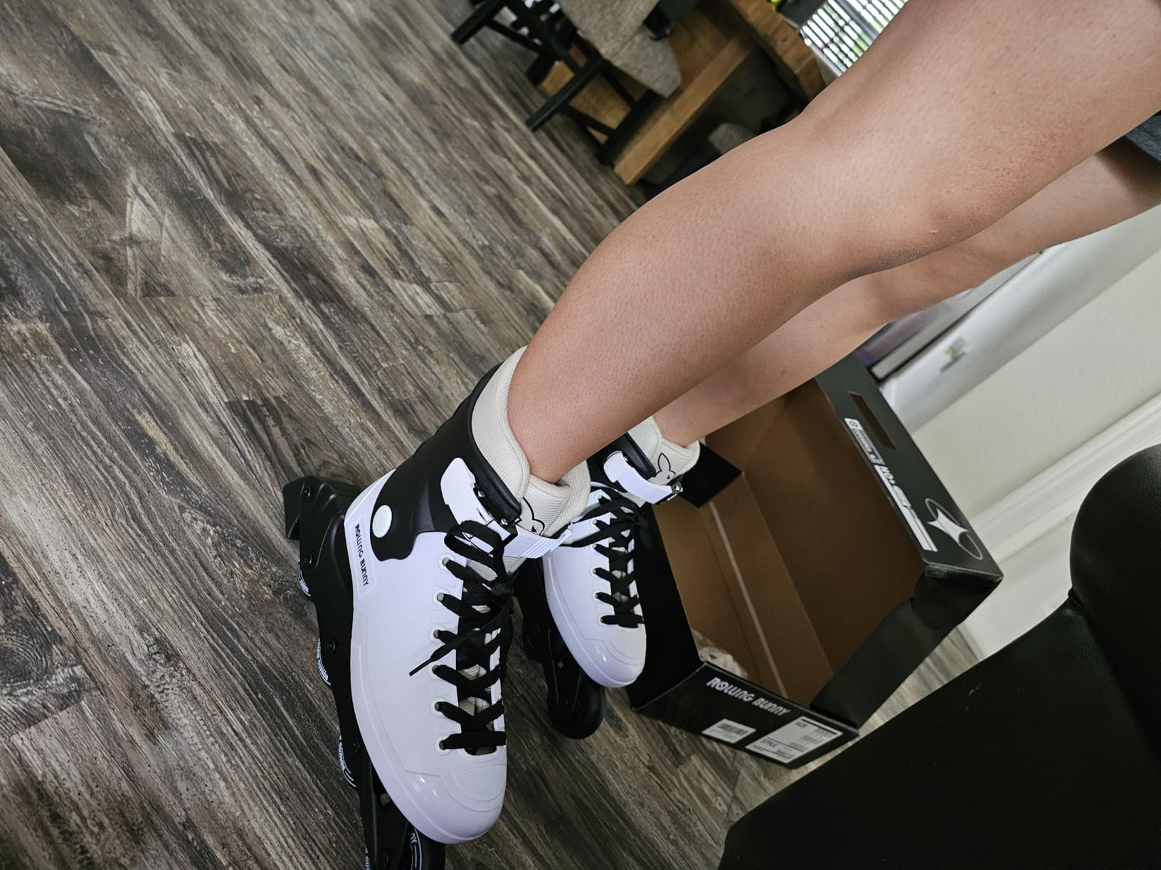 Inline Skates for Women Girls - Adult Inline Skates for Outdoor and Indoor, with Durable Outer Shell and Ankle Support, ABEC-7 Bearings, Solid and Comfortable customer photo 2