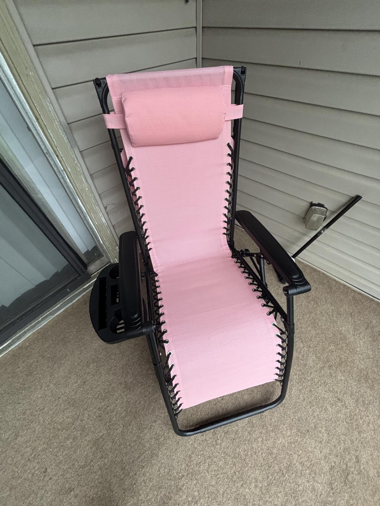 Best Choice Products Folding Zero Gravity Outdoor Recliner Patio Lounge Chair w/Adjustable Canopy Shade, Headrest, Side Accessory Tray, Textilene Mesh - Sage Green customer photo 1